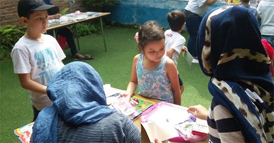 Supporting refugees in Indonesia
