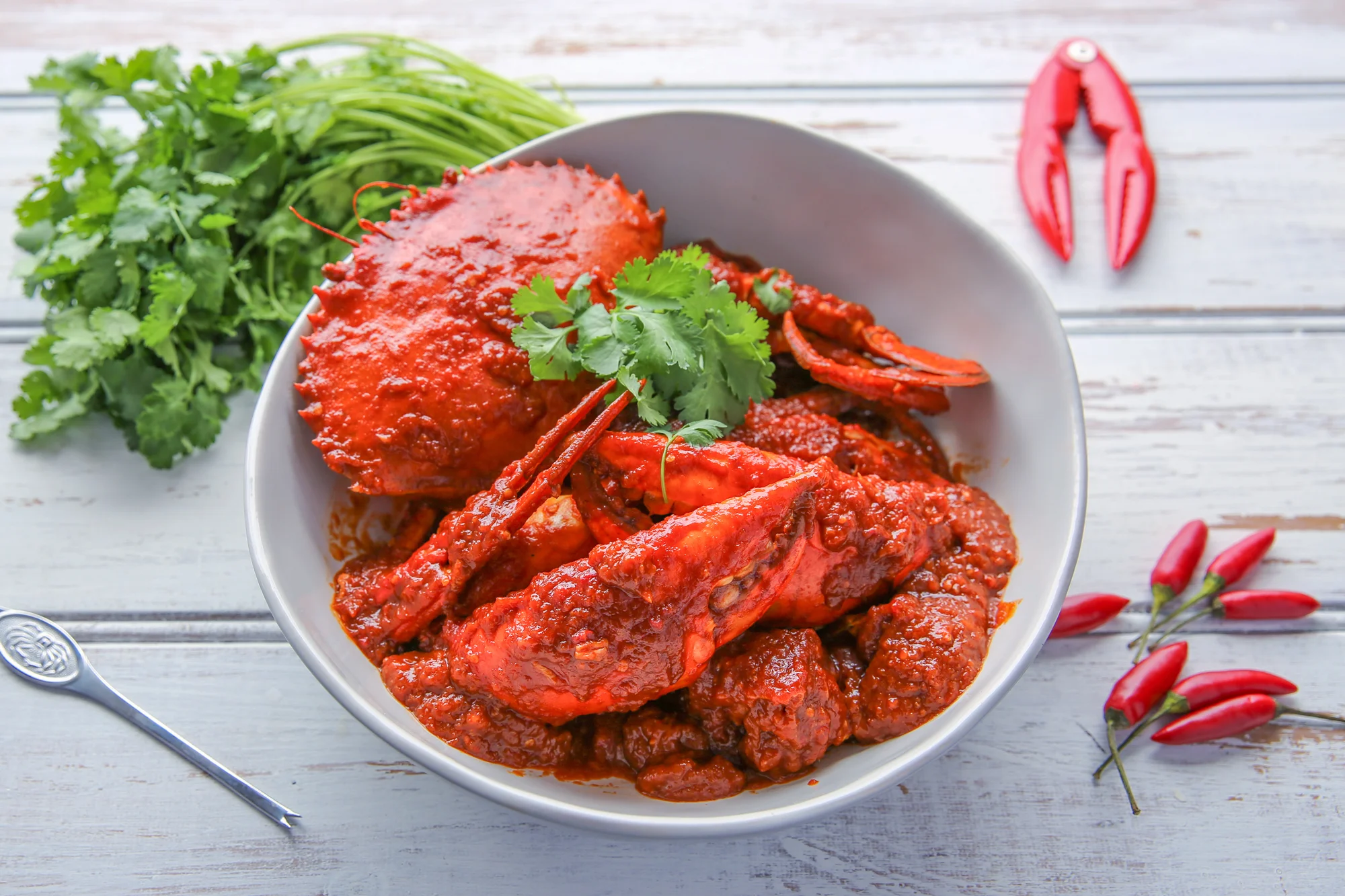 Chilli mud crab.