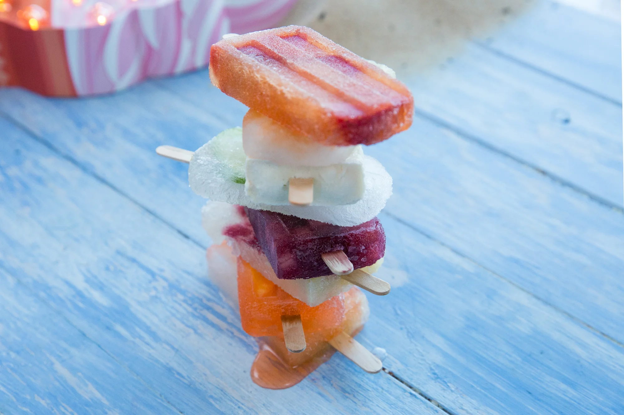 Summer cocktail icy poles. For News.com.au, January 2017.