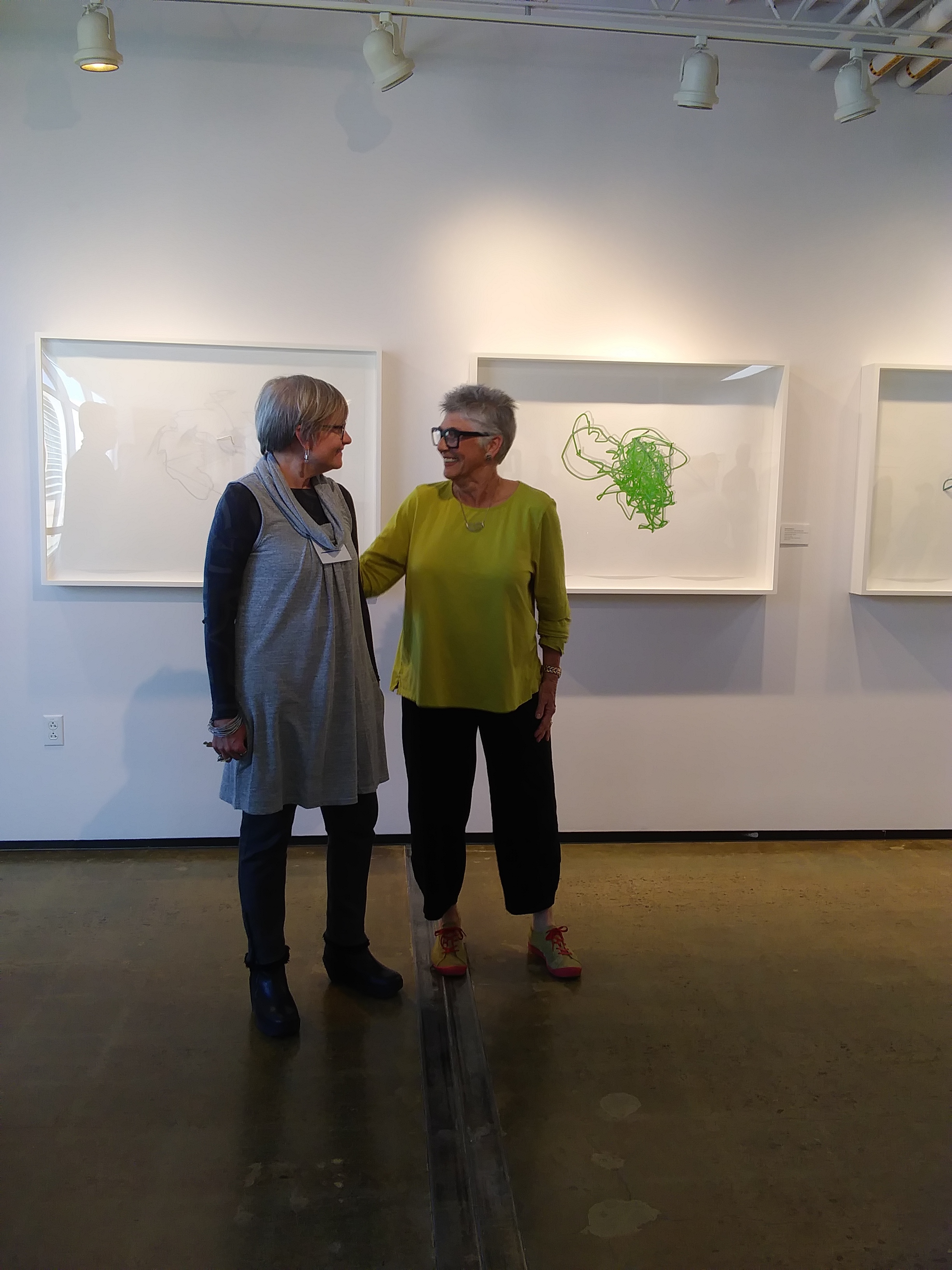 Diana Gaston, Director, Tamarind Institute and Debi Dodge, CAS Board Member