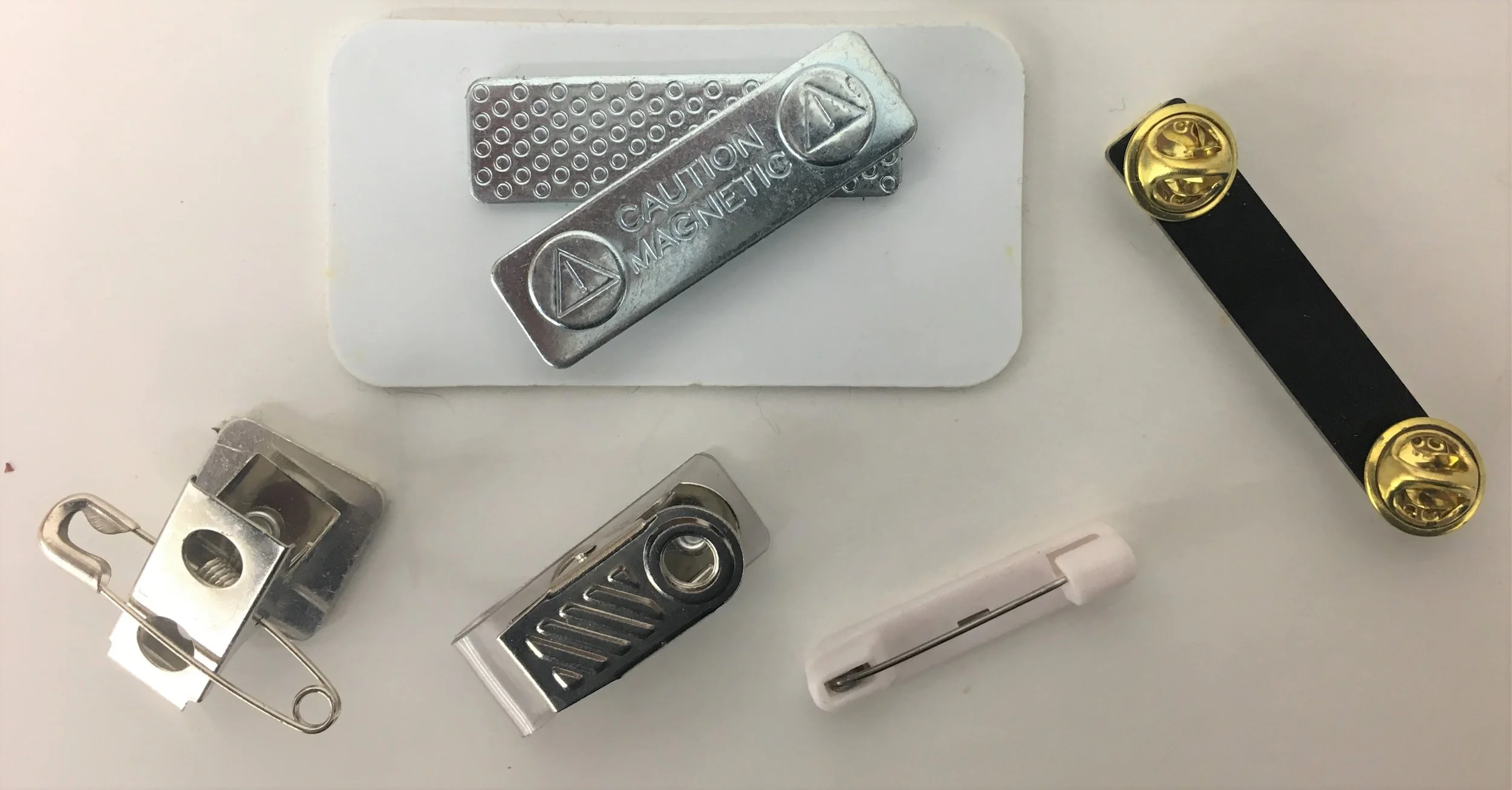  Magnets, Pins, Bull Dog Clips, Clip/Pin Combo. &nbsp;We have all the fasteners possible at the best prices possible. 