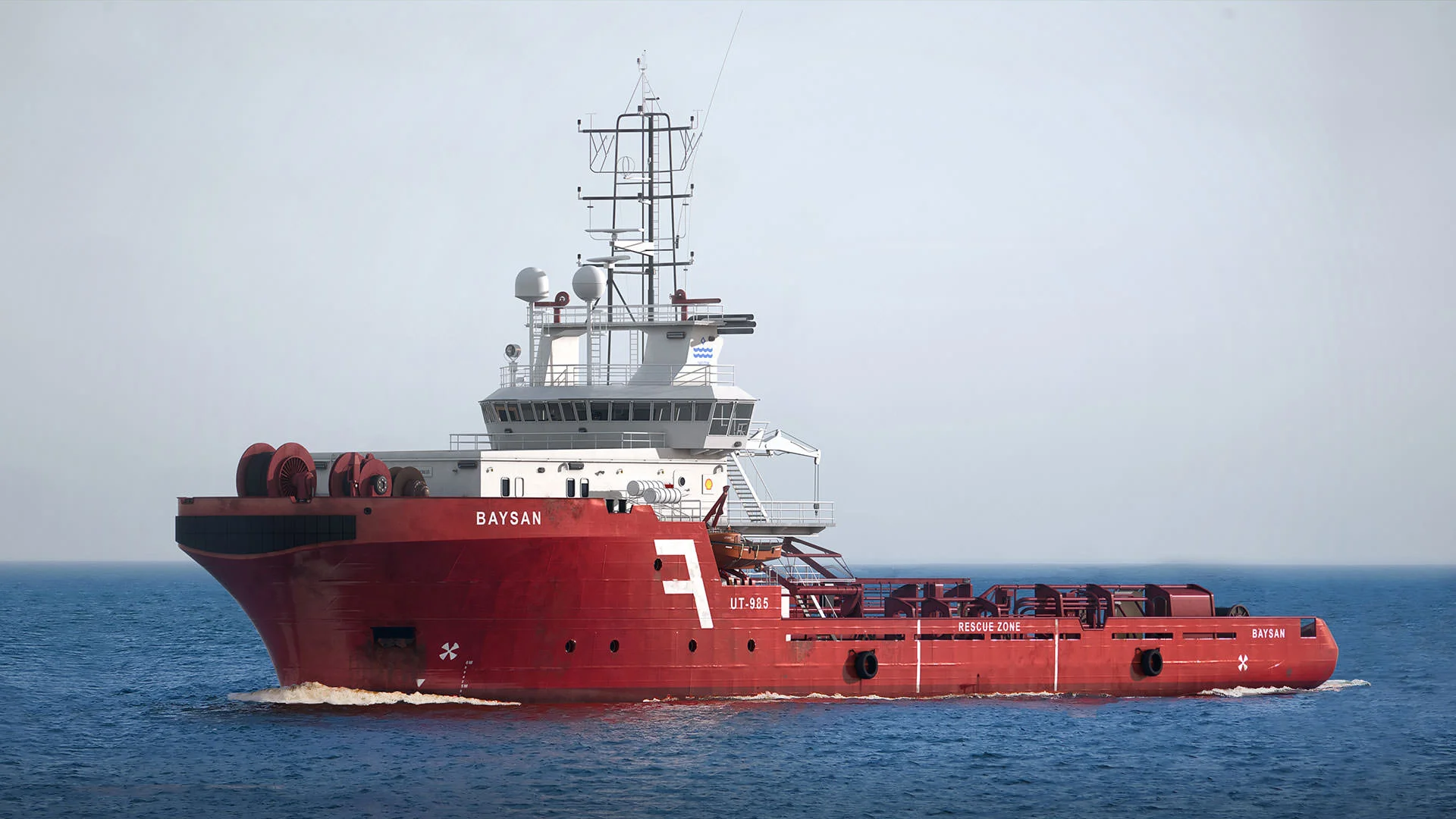 3D Render of an Anchor Handling Tug Supply Vessel (AHTS) 1