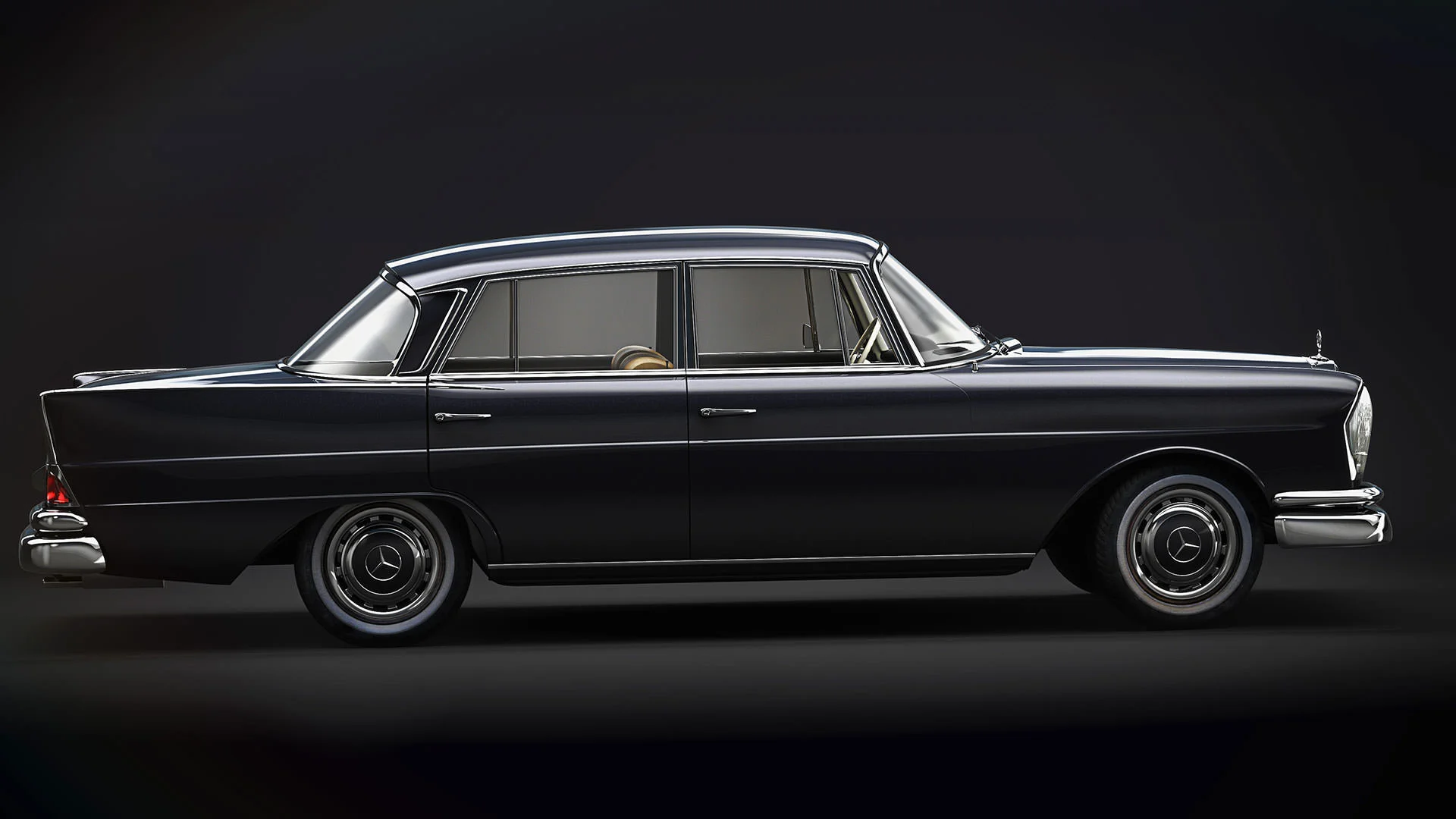 Mercedes Fintail W111 1965 Automotive Renders 2