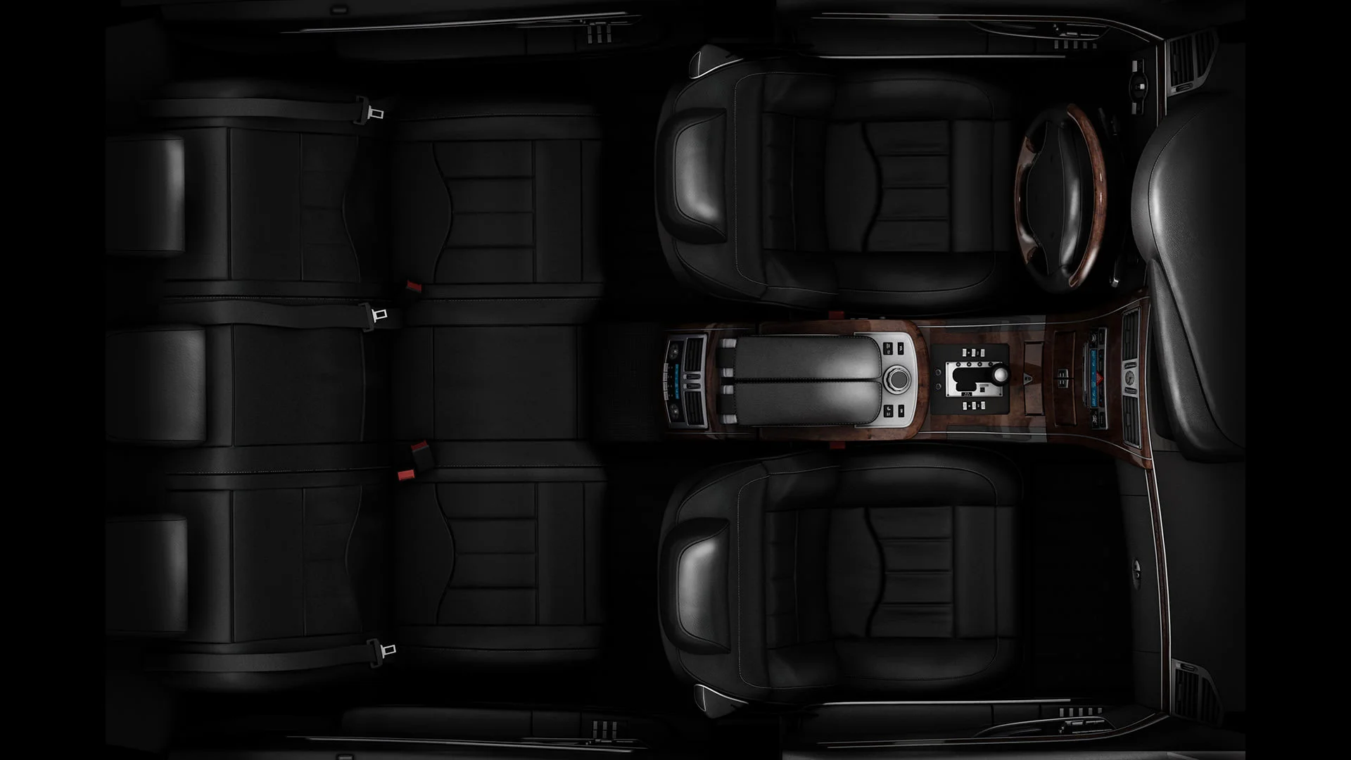 CRH Car Seats Frames Interior Top View