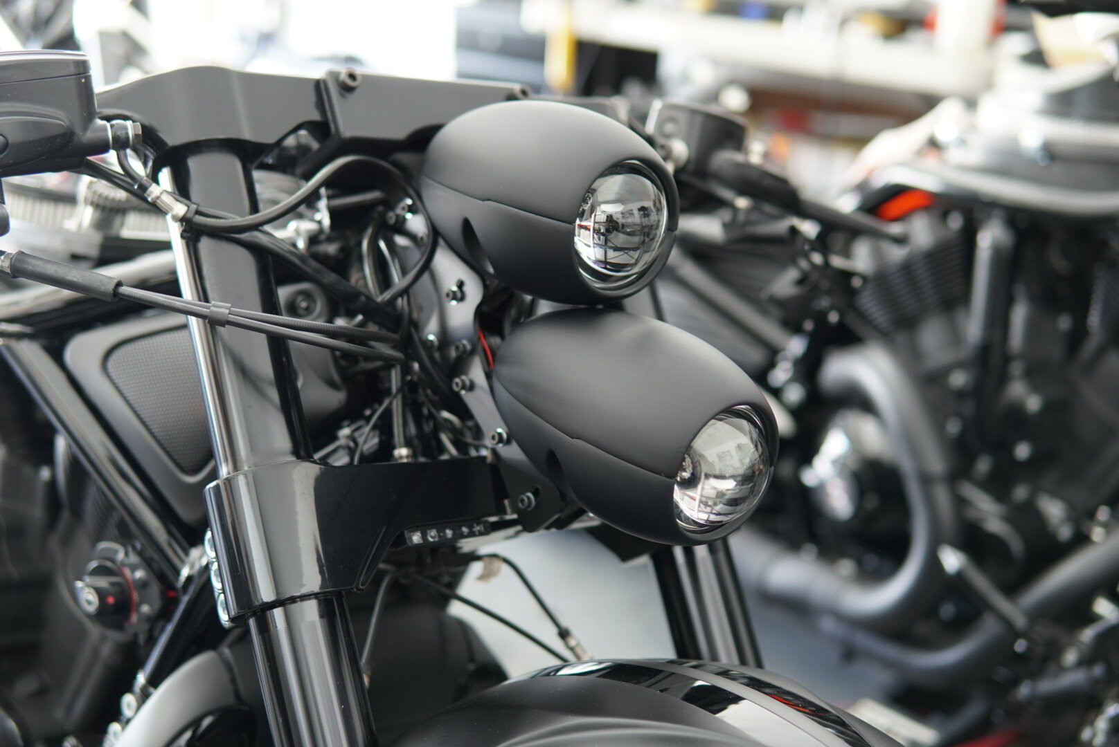 Custom V-Rod Night Rod Projector Head Lights 