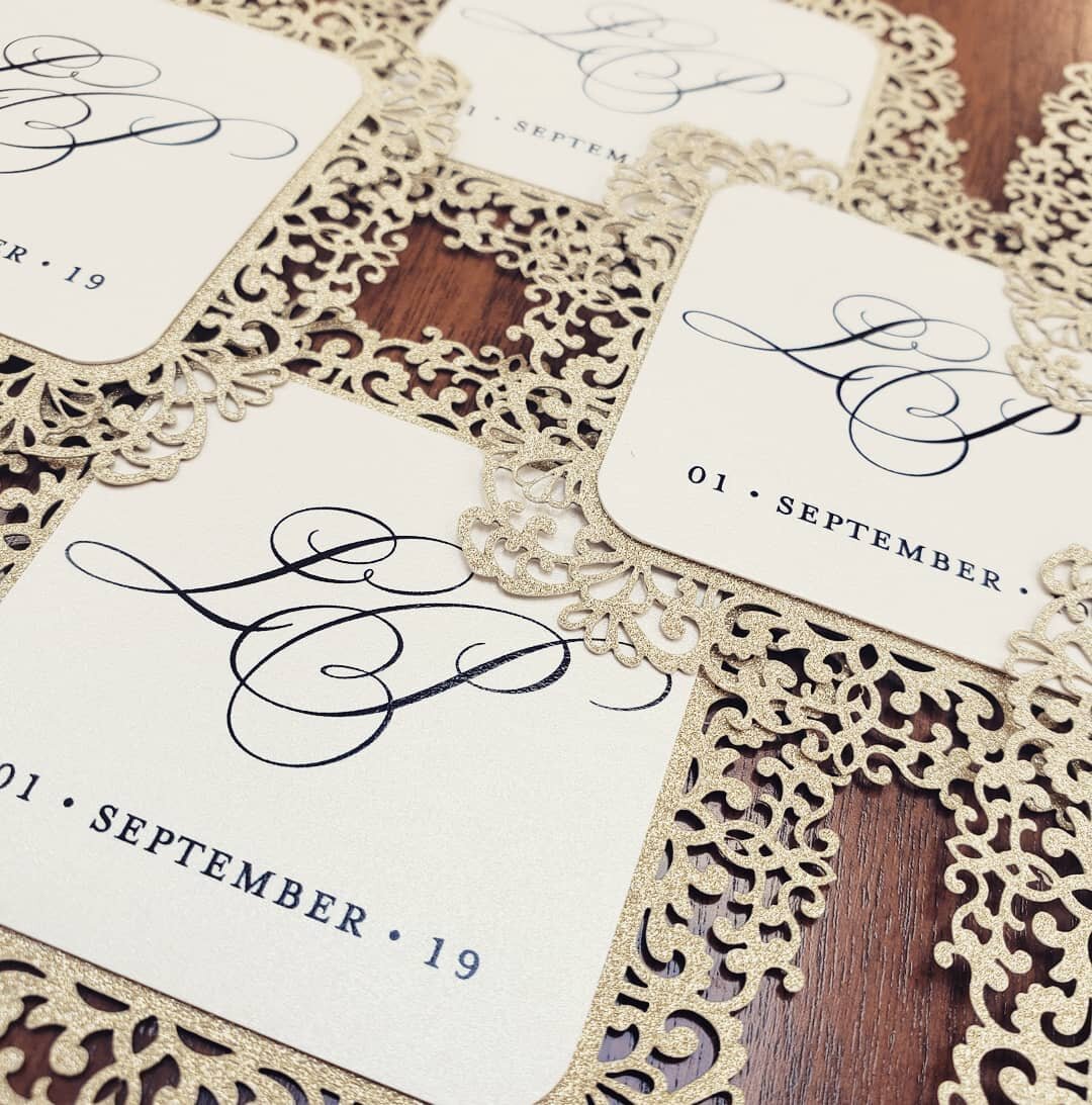 Still obsessing over these custom laser cut monogram tags we assembled a few weeks ago.  Just a sneak peek!! More to come soon! 
Always a pleasure working with  @manikasdesigns and their amazing couples.