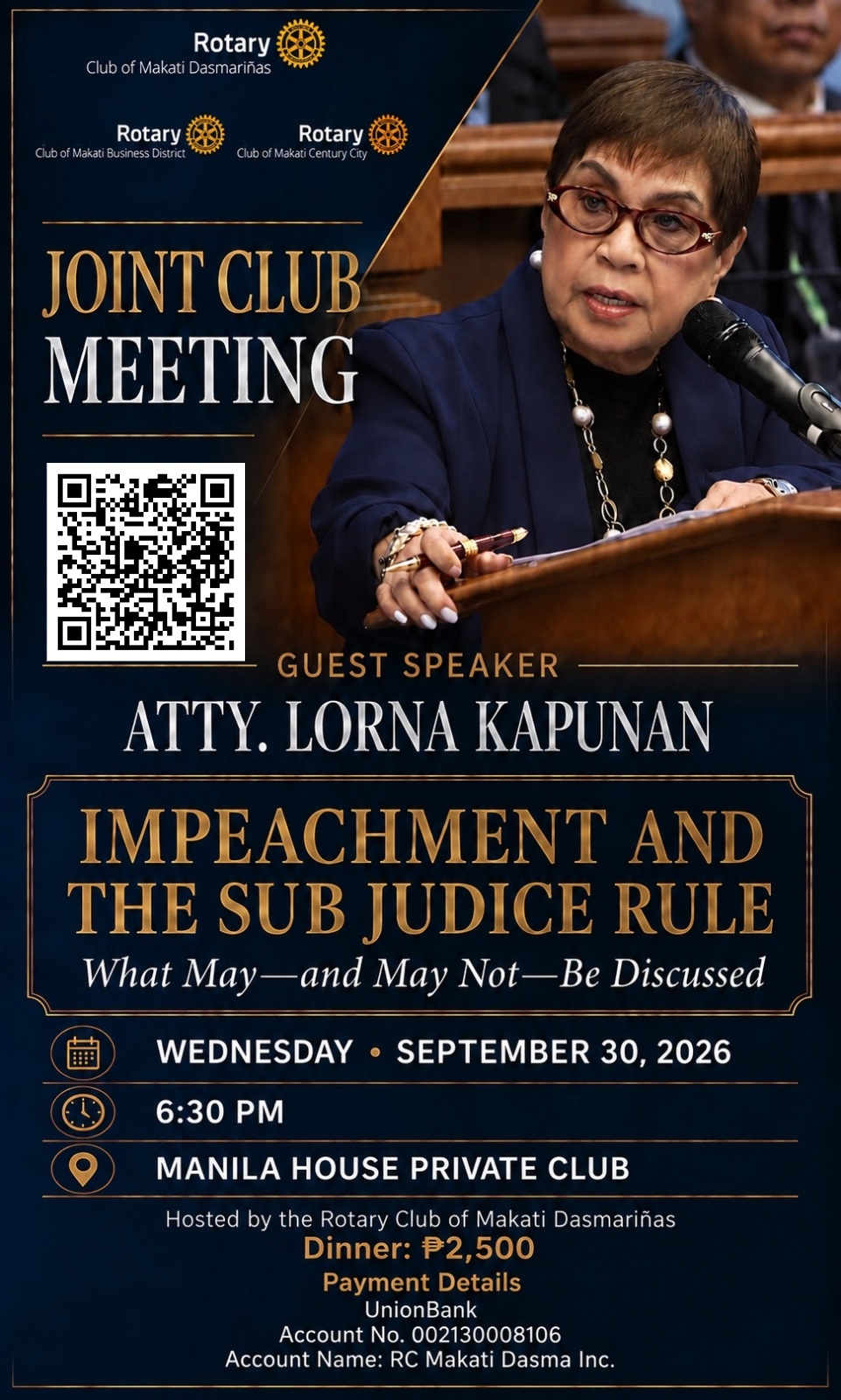 Joint Club Meeting: Impeachment and the Sub Judice Rule