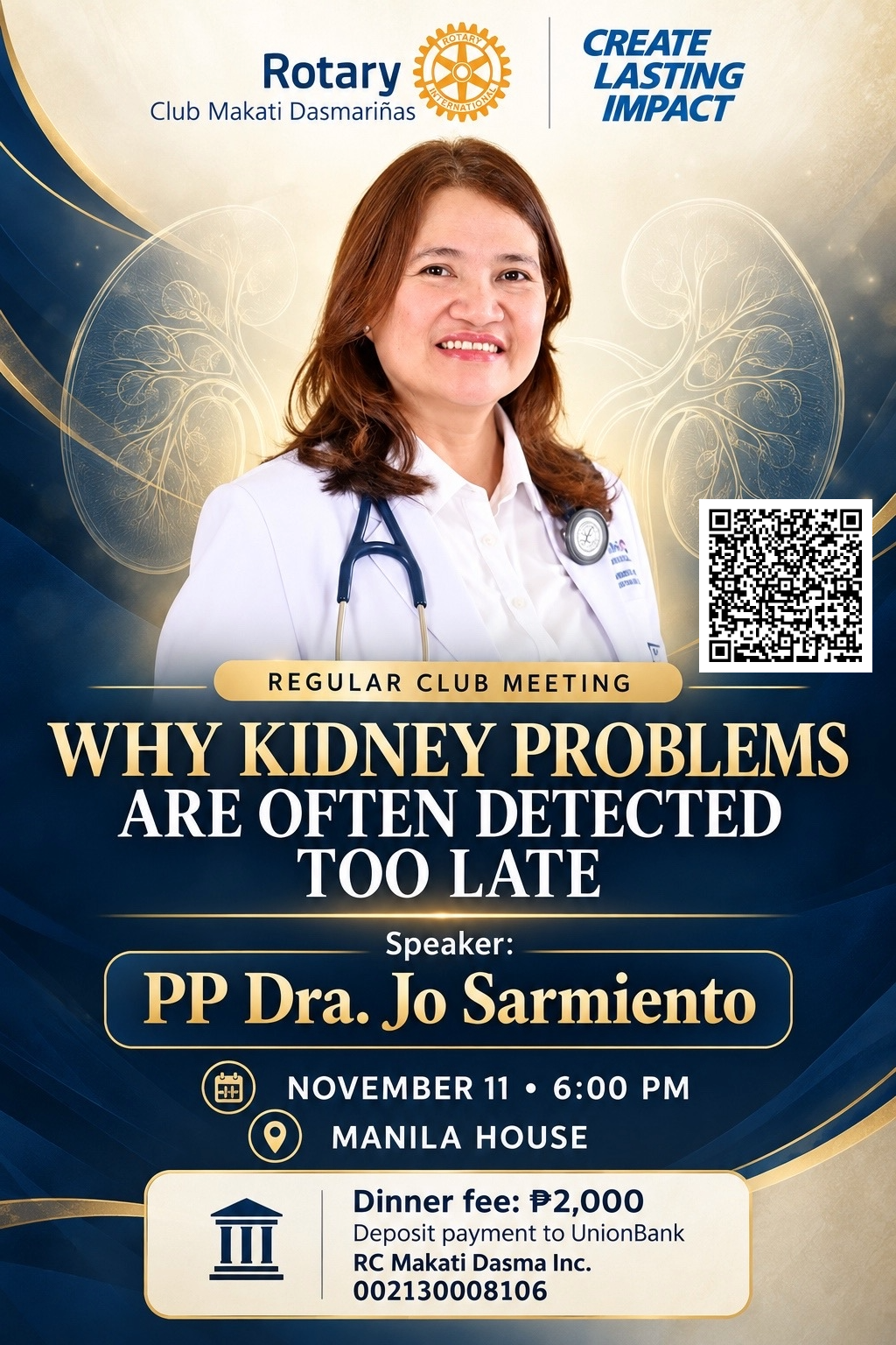 Regular Club Meeting / Why Kidney Problems Are Often Detected Too Late