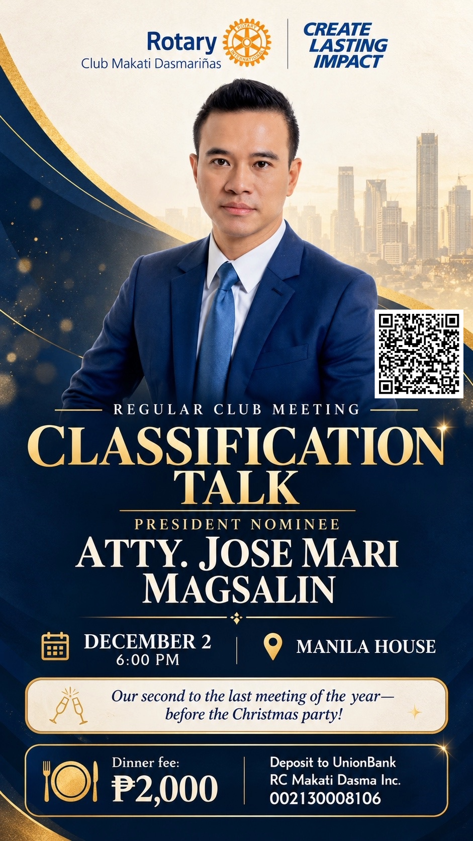 Regular Club Meeting / Classification Talk
