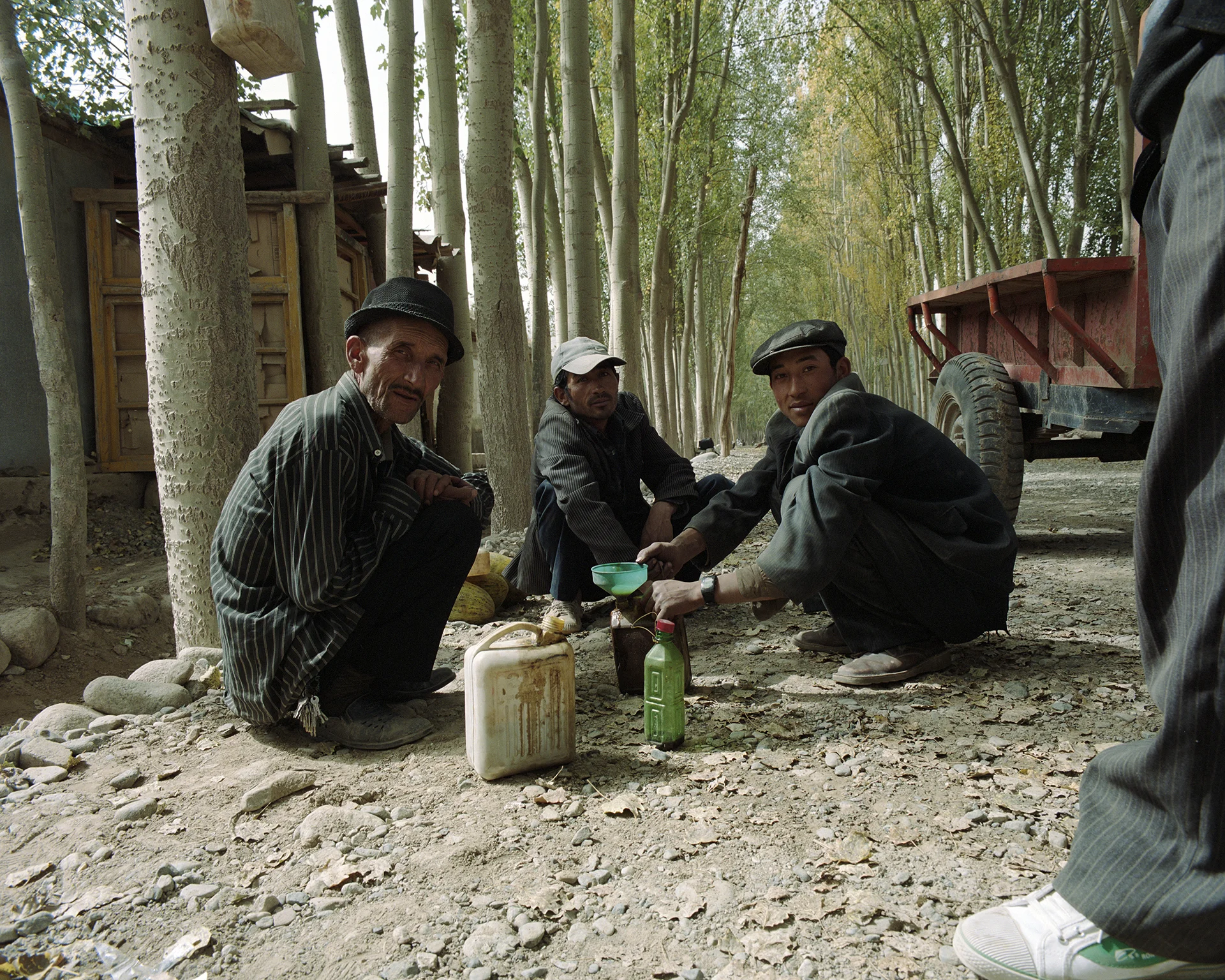 2007 Xinjiang - patrol station at Main Street.