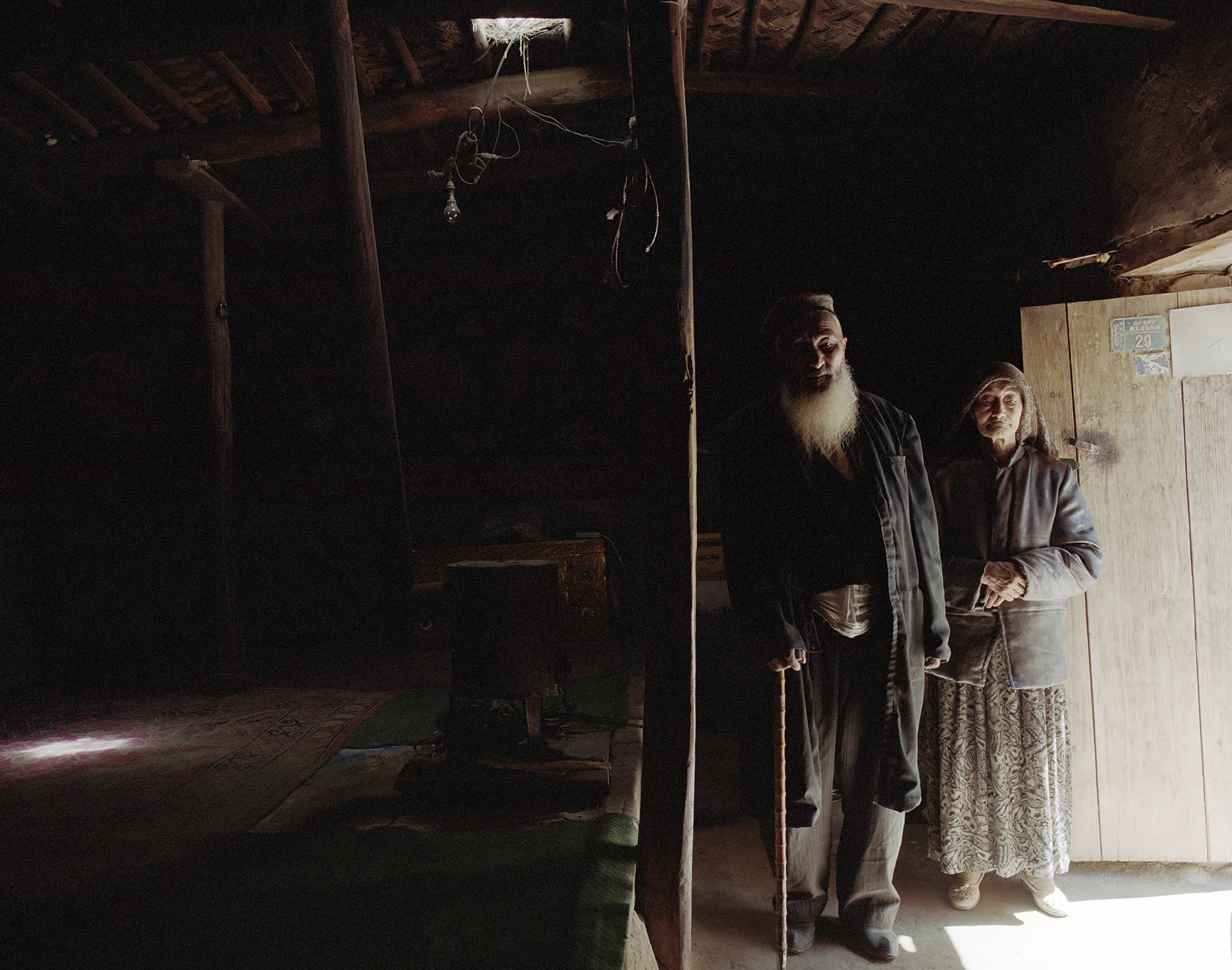 2007 Xinjiang -Buya, the Patriarch and his wife.
