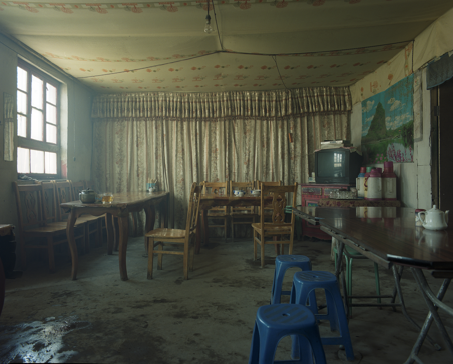 2007 Xinjiang - Mazar guesthouse, home for the truckers.