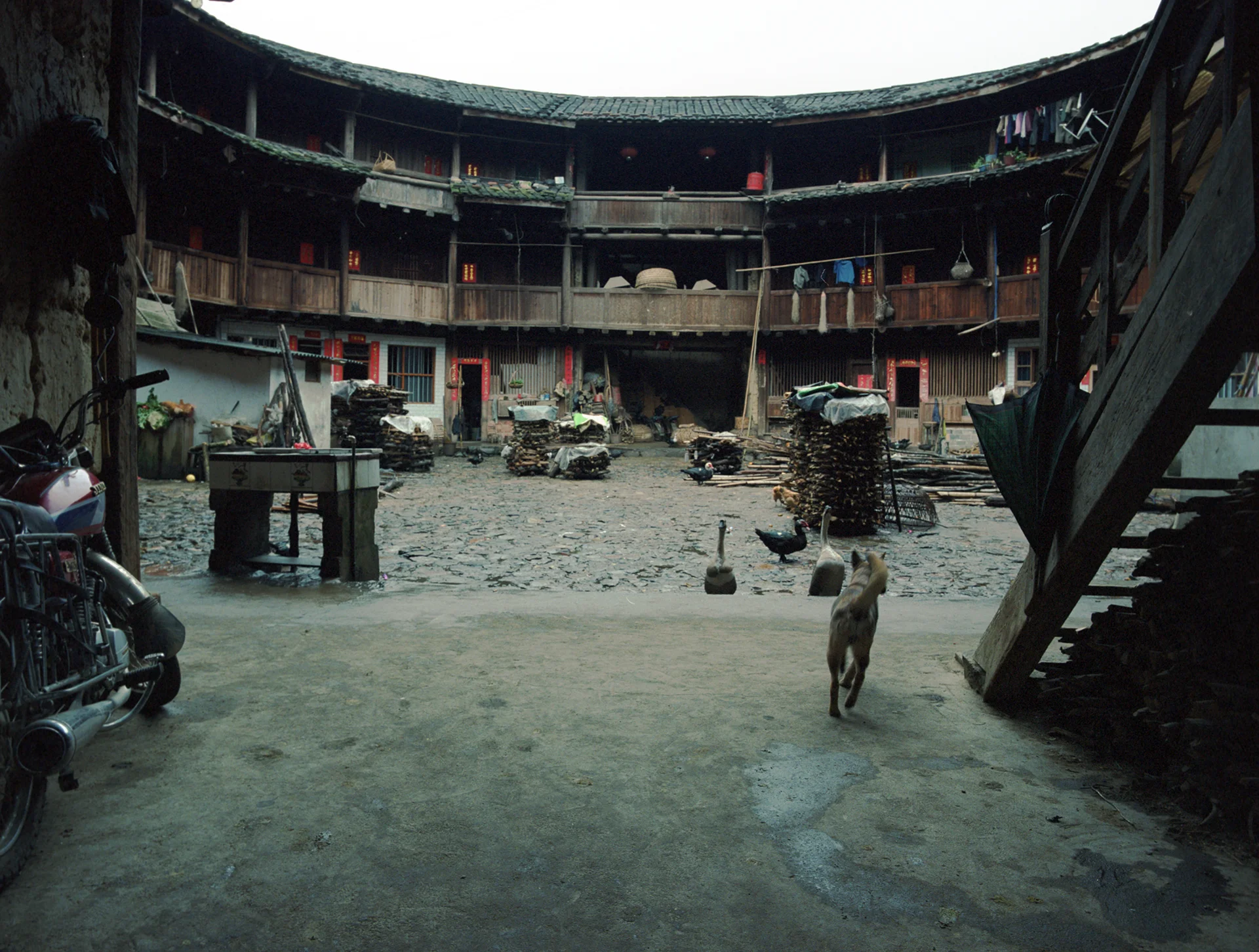 2009 Fujian - entrance to communal courtyard of a Hakka house.