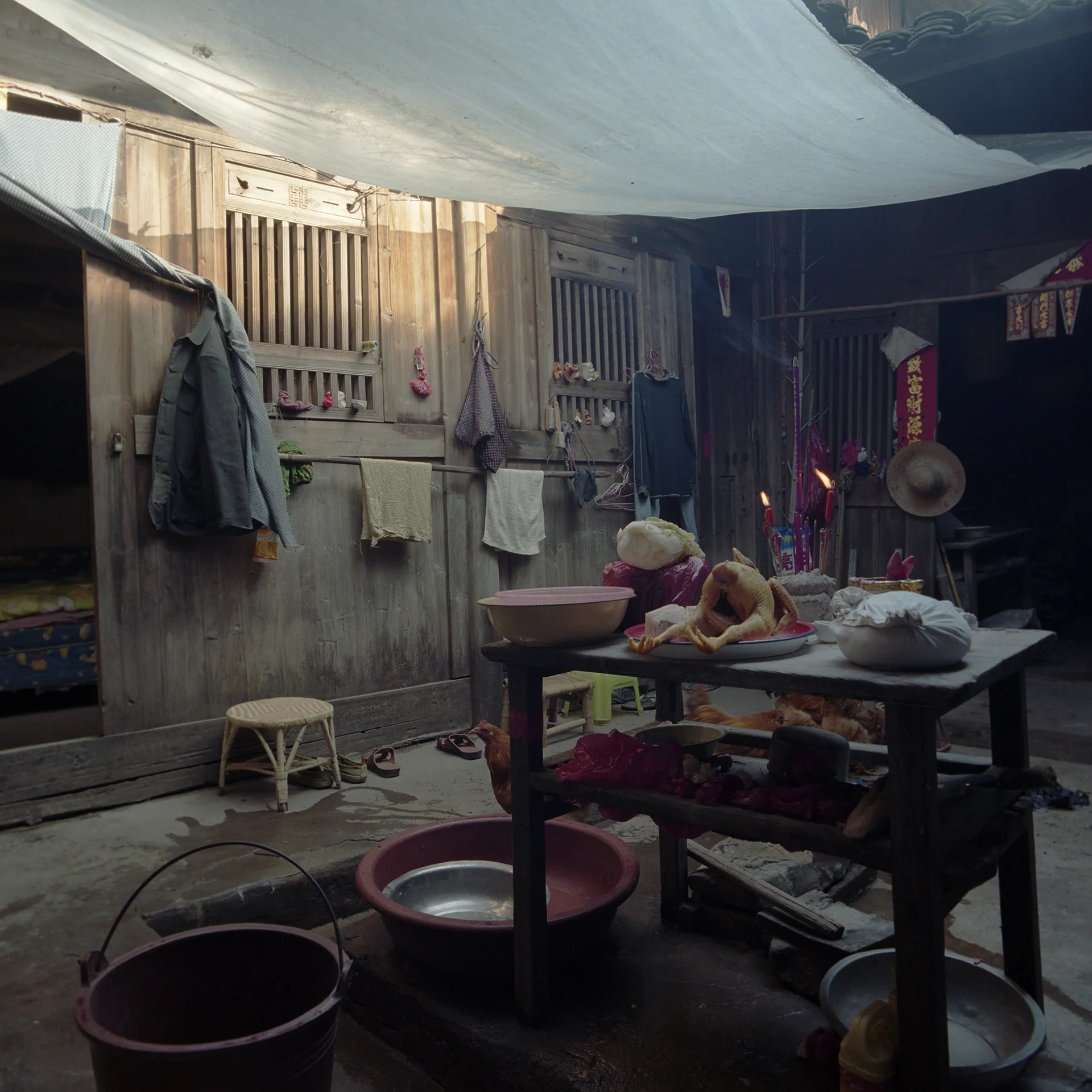 2009 Fujian - preparations for the festival.