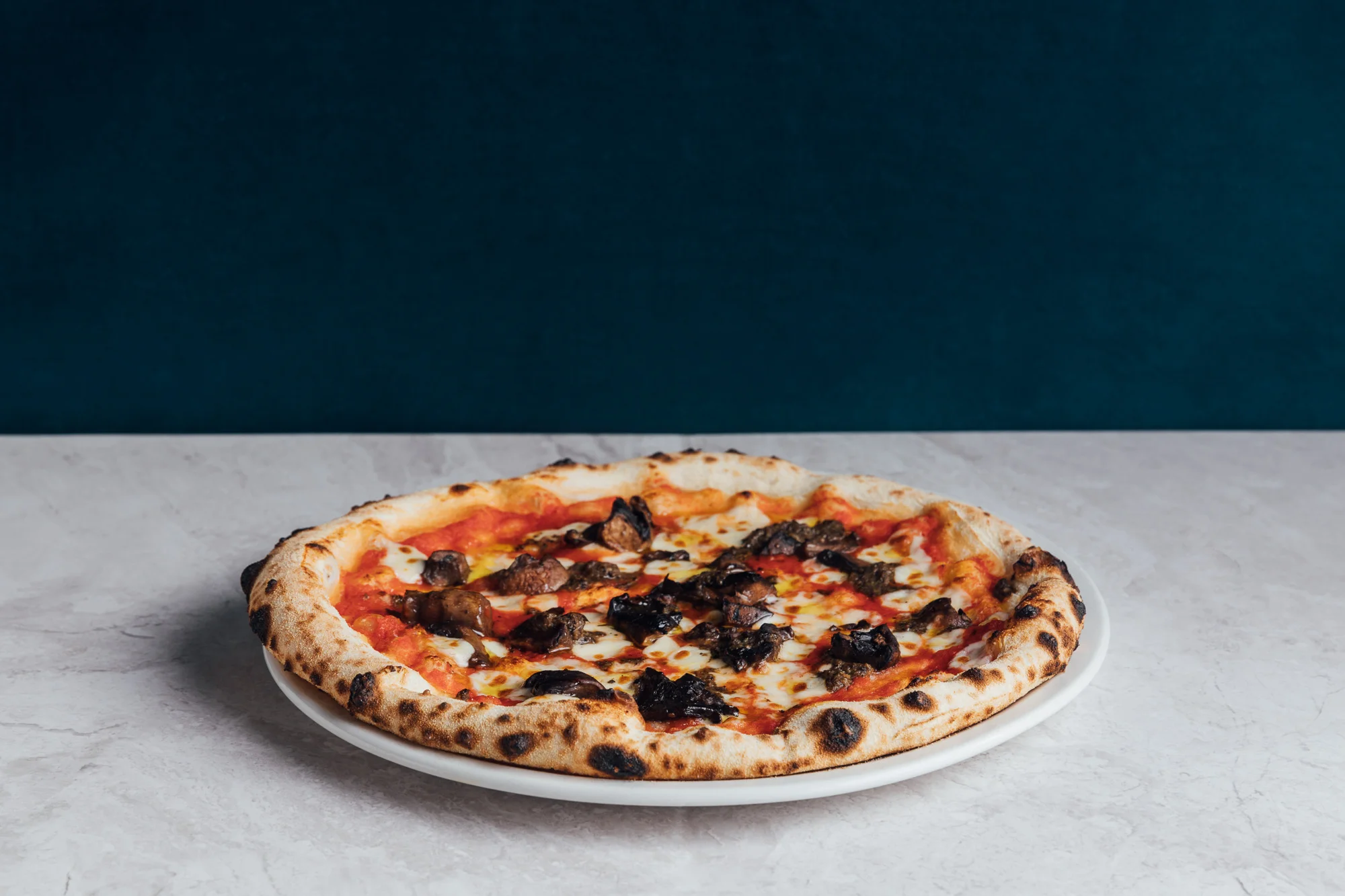 Authentic Neapolitan Pizza Funghi at The Beech House pub and restaurant in Solihull.jpg