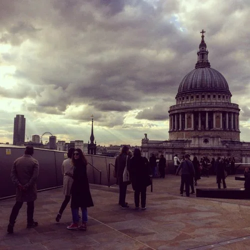 The view from One New Change to St Paul's Cathedral