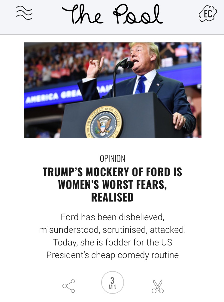 Trump Christine Blasey Ford opinion piece