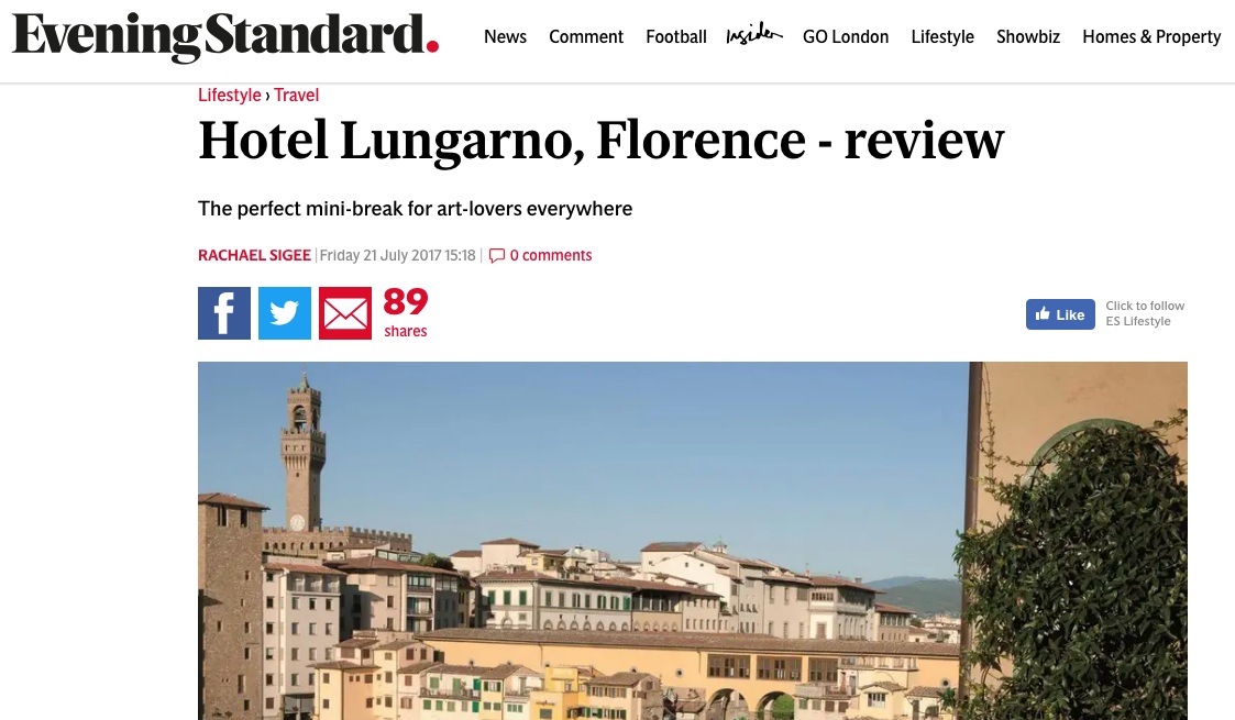 Hotel Lungarno, Florence, review