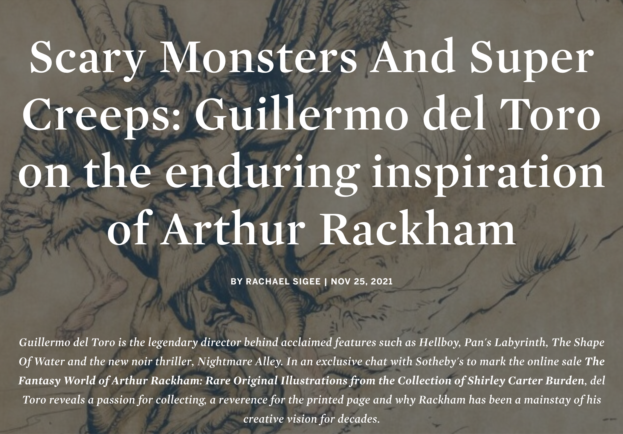 Sotheby's - Guillermo del Toro