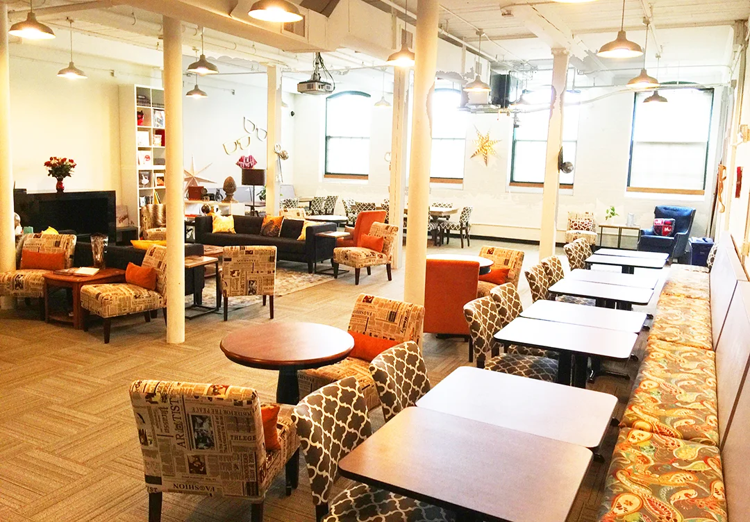 Red DWG Library in Pawtucket takes advantage of attractive mill space in the arts and creative district.