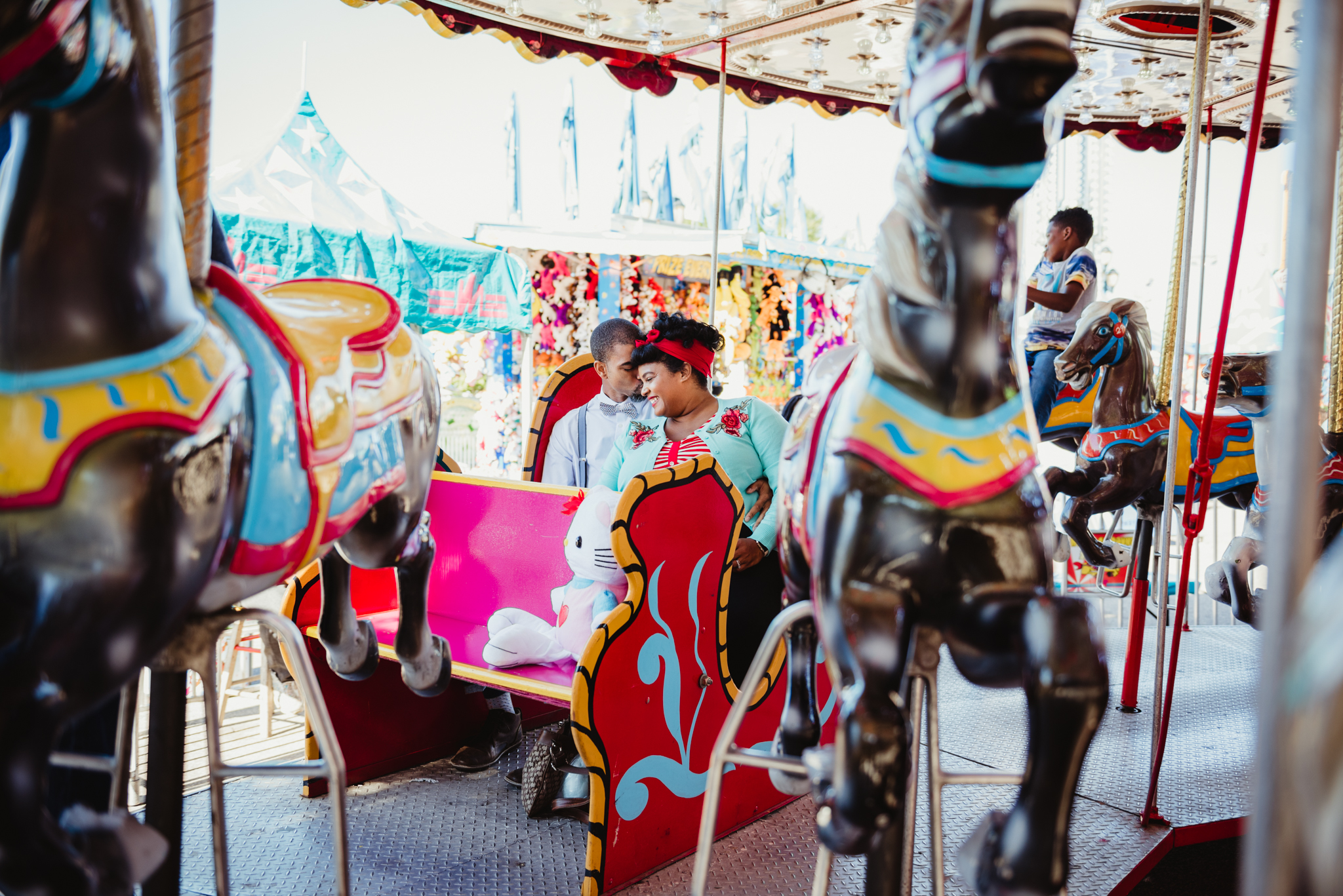 riding-the-carousel-with-hello-kitty-at-the-NC-State-fair.jpg