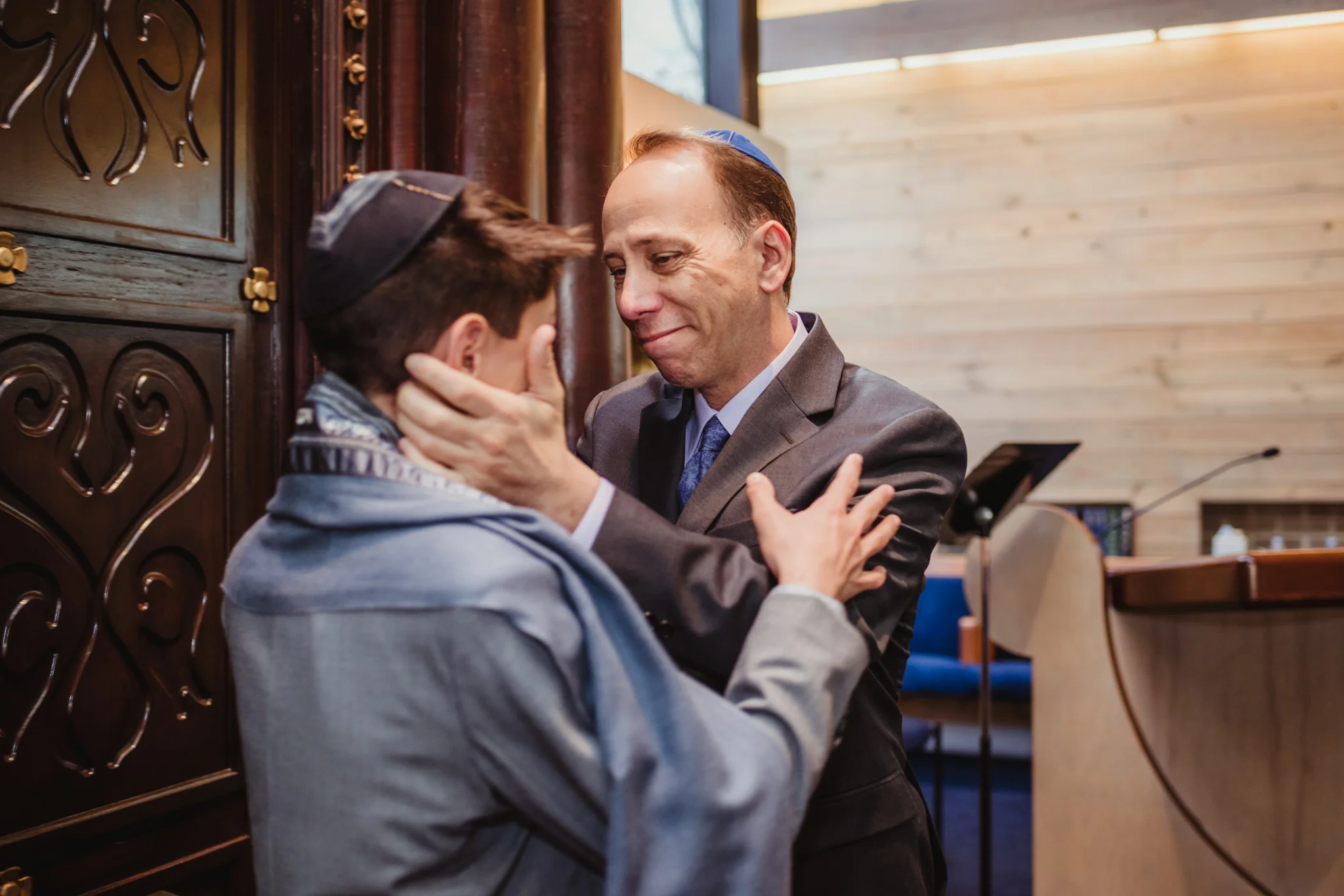 Noah's father is really proud of him becoming bar mitzvah at Temple Beth Or in Raleigh.
