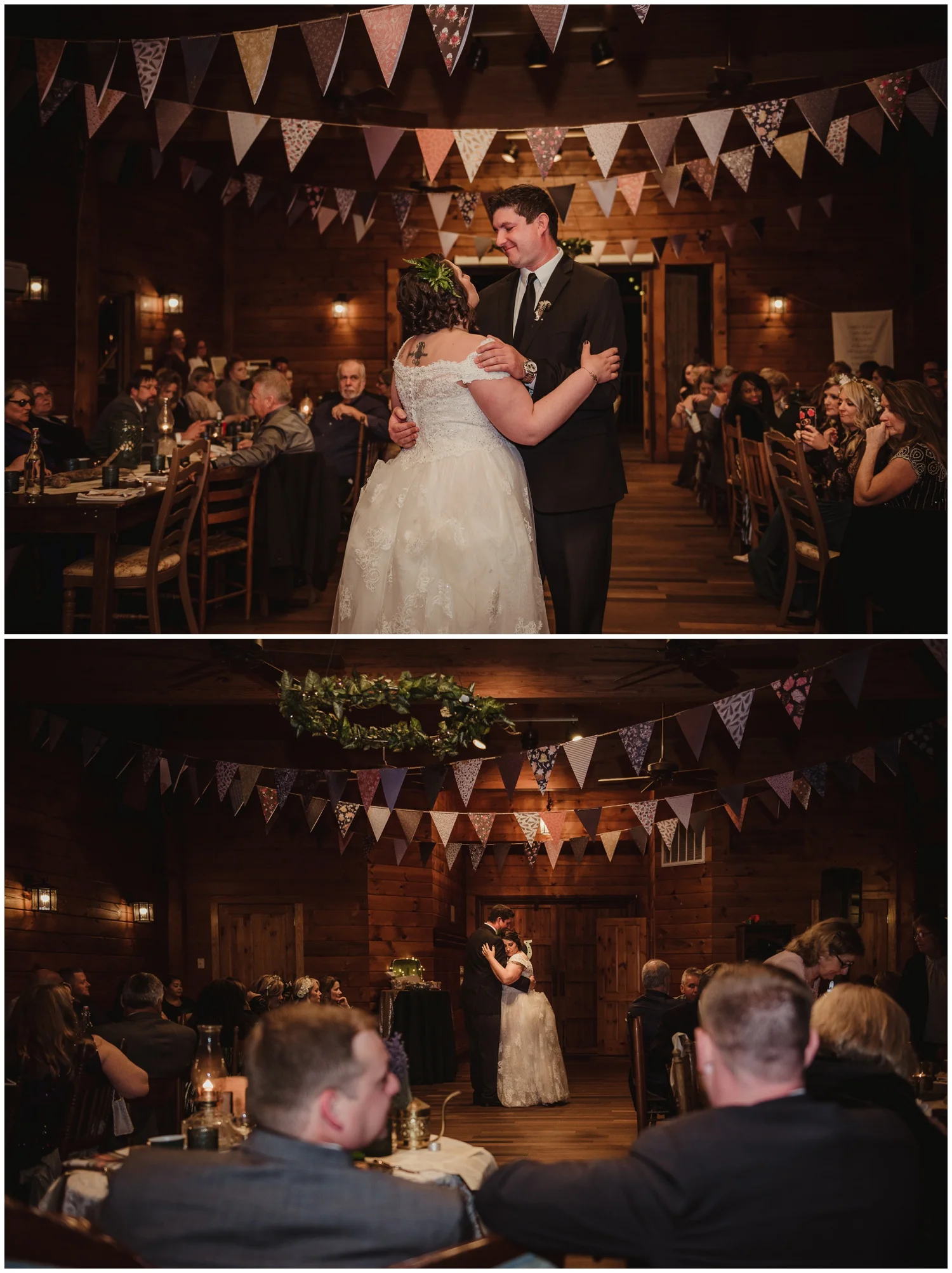 The bride dances with her older brother on her wedding day at the Barn at Valhalla in Chapel Hill, taken by Rose Trail Images.
