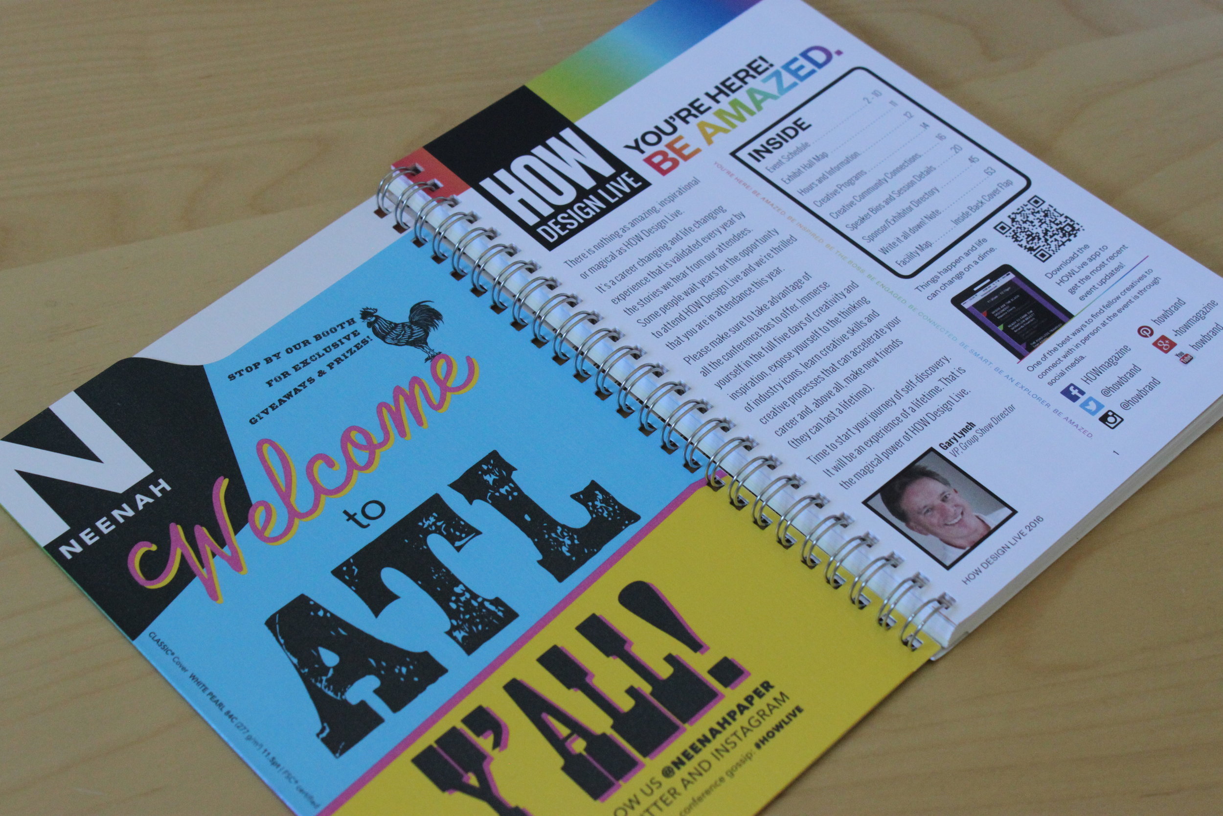 One of the key elements of a good event directory is a pocket to store business cards and various materials provided during sessions.