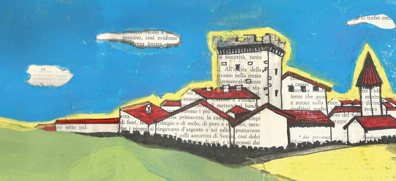 L'illustrazione della Decima Edizione di Capalbio Libri, ad opera di Michela Nicchiotti, Agosto 2016