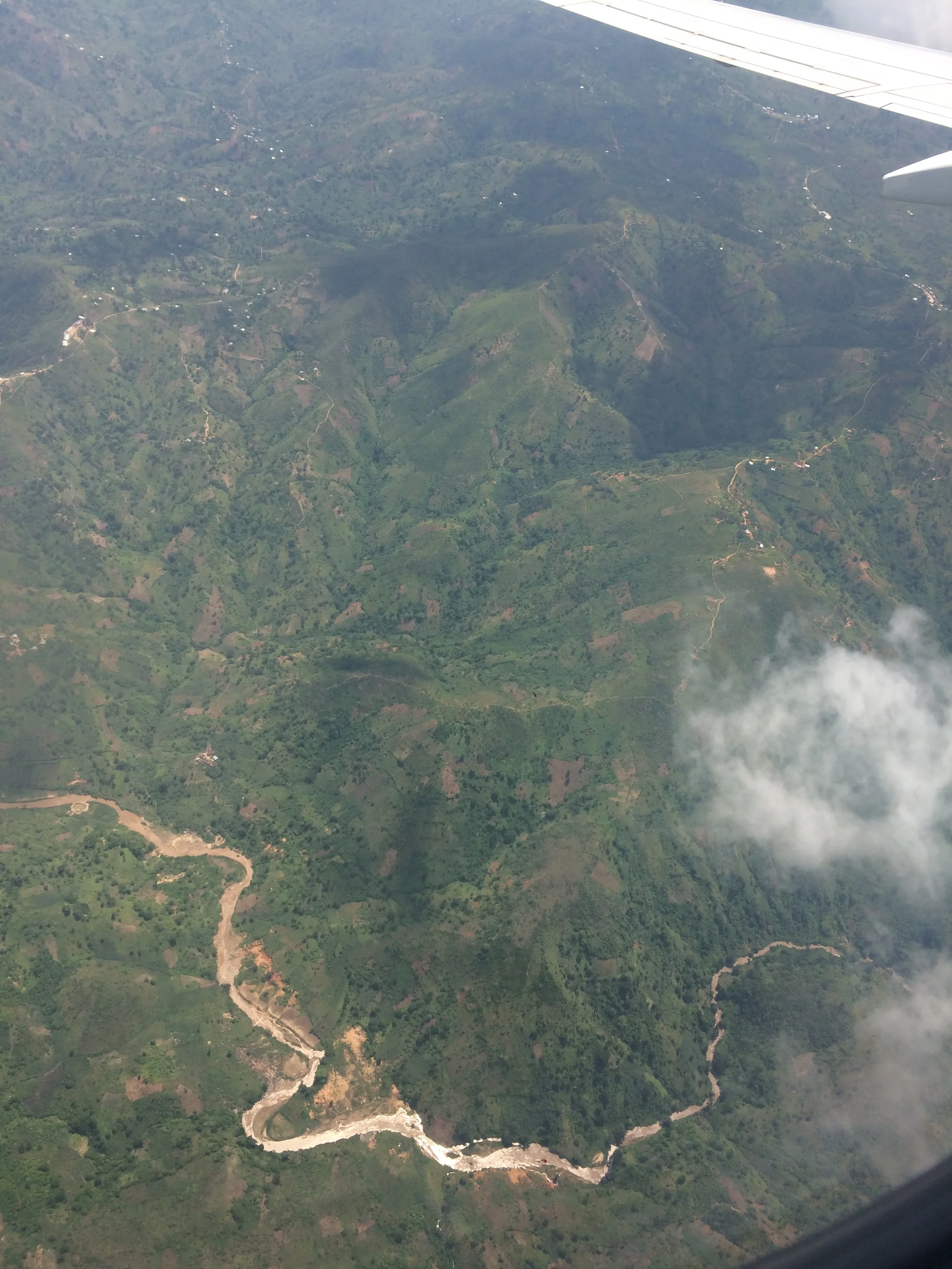 Flying in...