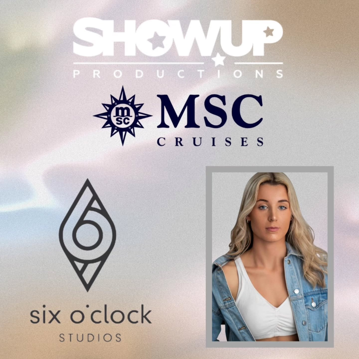 Shout out to our wonderful dancer @ellen_hill11 who is currently dancing onboard MSC Belissima with @showupproduction 
We love seeing your adventures as you sail around the world 🌎 💃

#dancer #dancers #cruiseperformer #travel #agent #sixoclockstudi