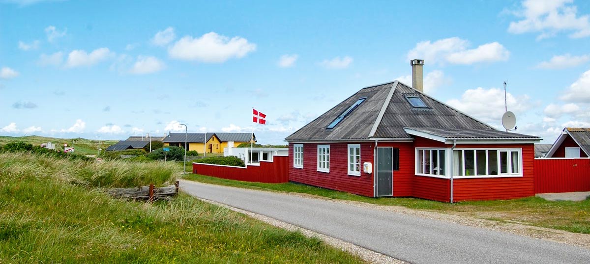 En af de mange fine sommerhuse i Agger