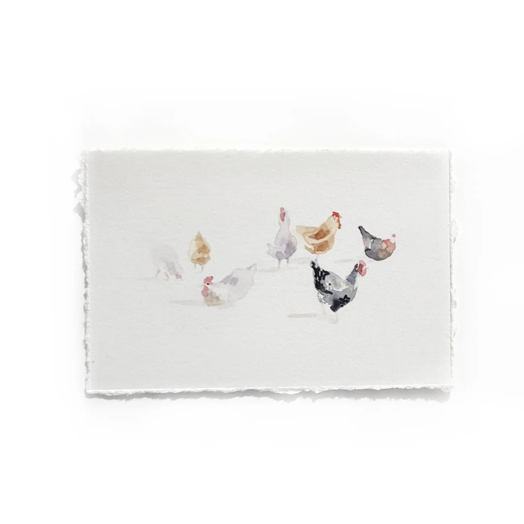 2x3" Chickens 1 Print