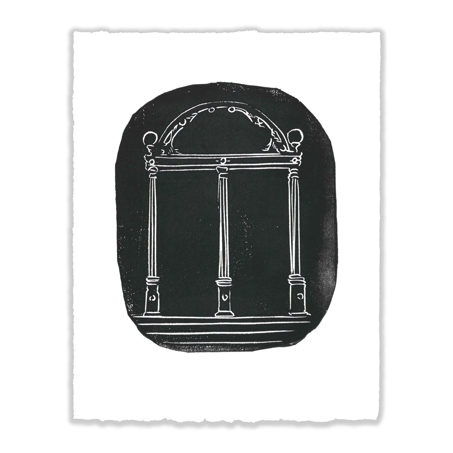 Georgia, Gates Linocut