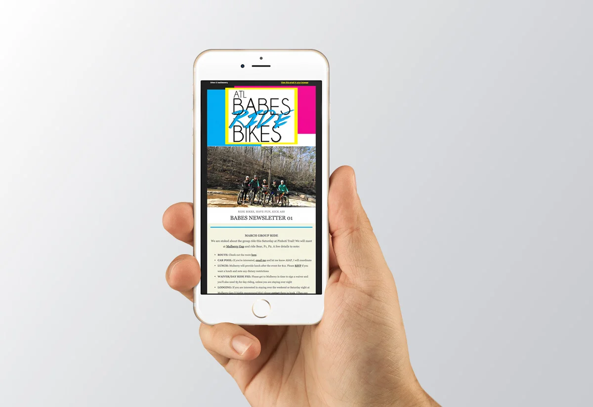 Monthly email newsletter. responsive, modular tables for easy reading pleasure