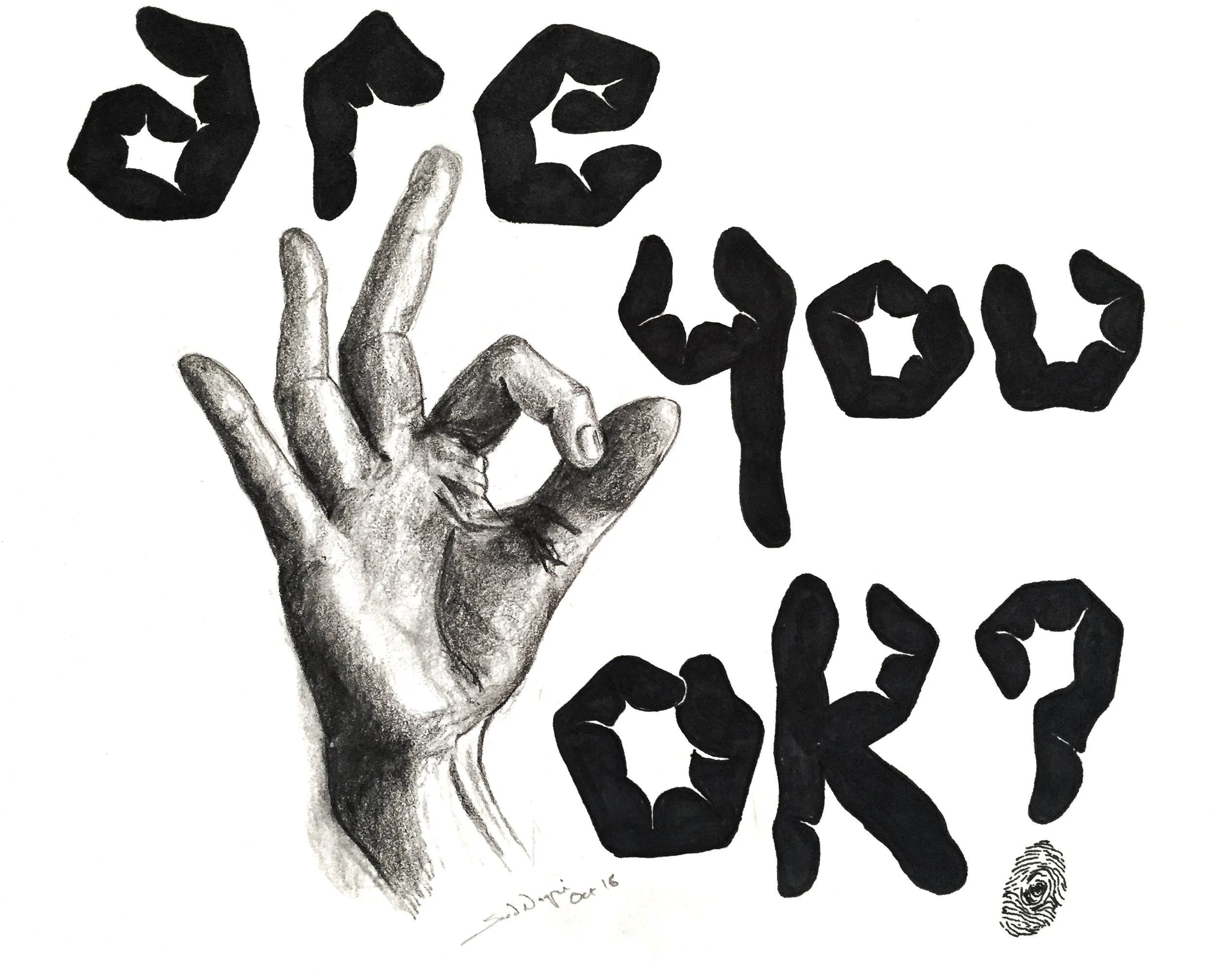 Using the 'finger font' in practice 