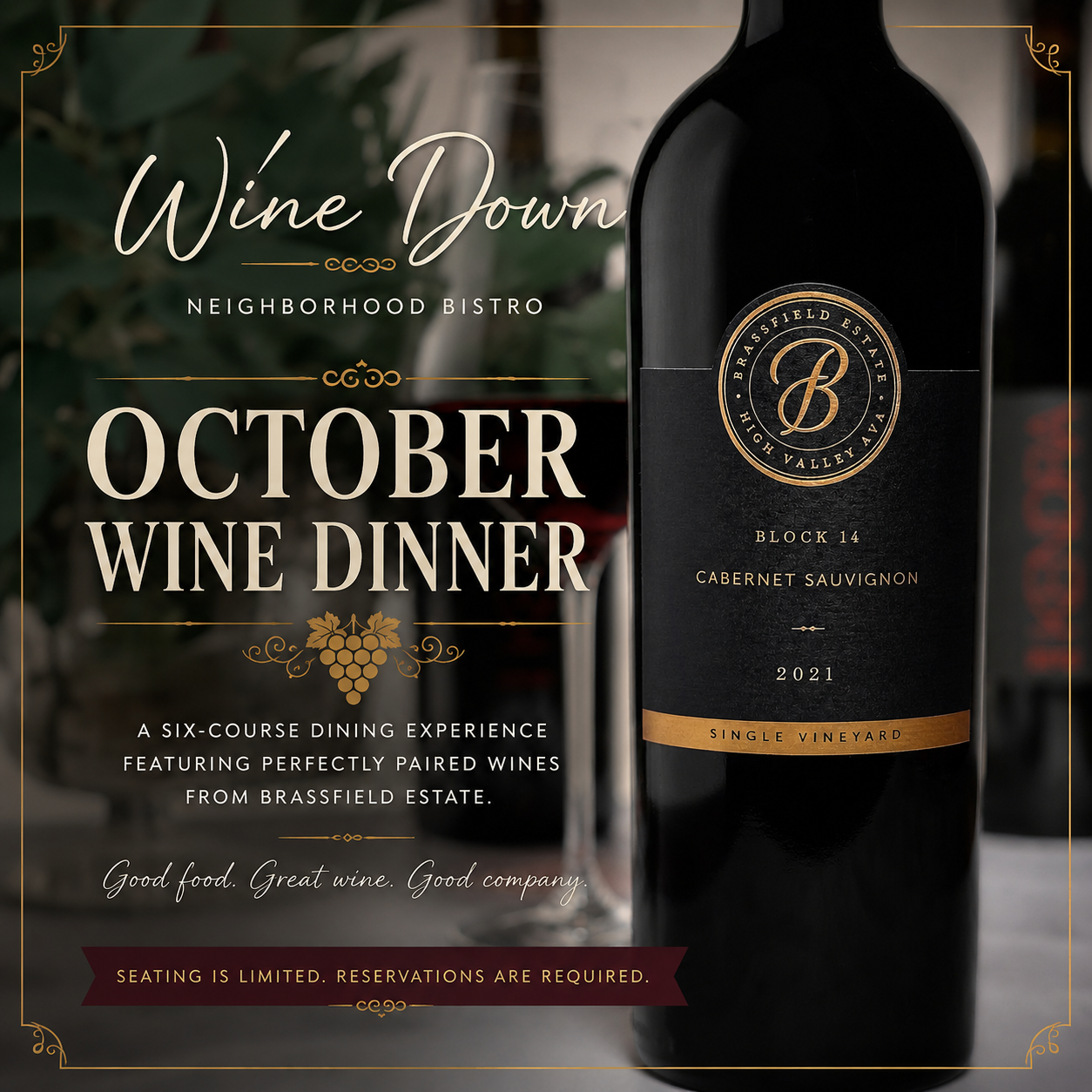 Sip Into October: A Six-Course Wine Dinner