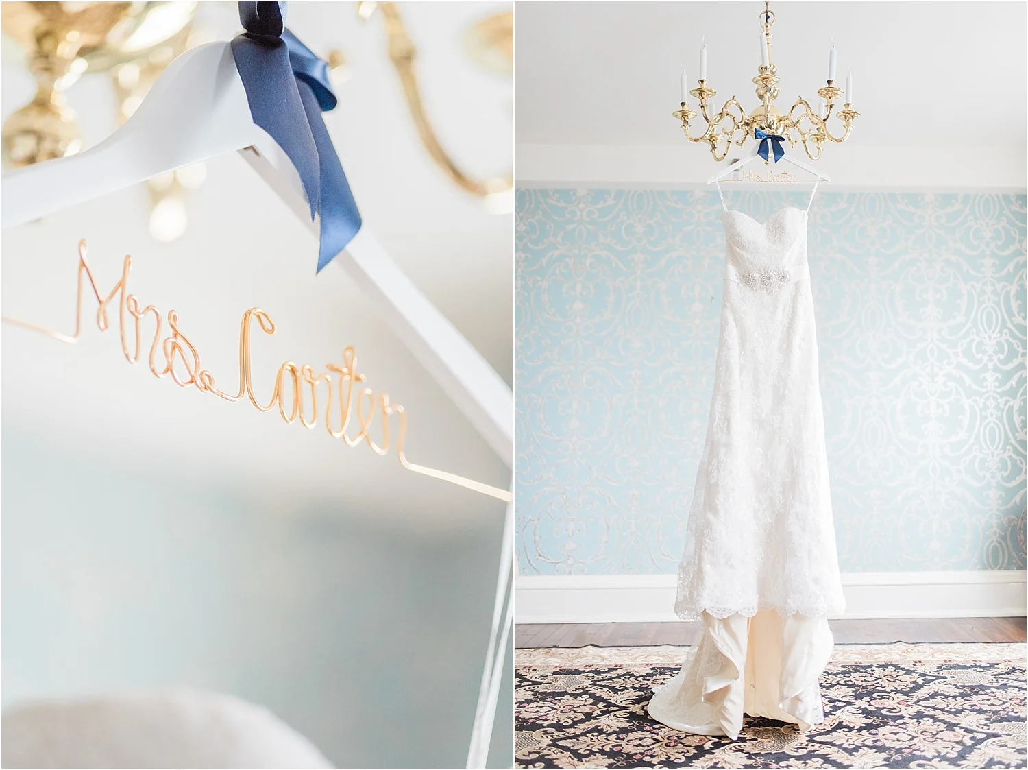personalized wedding hanger