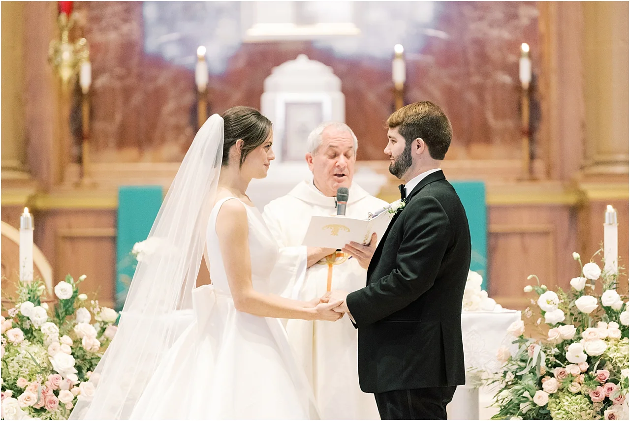 From the bride: “ We have been together for more than 8 years. A mutual friend kept telling me about him when we were in high school but I never actually met him. (I went to an all girls Catholic High School). We met at the beginning of college over Christmas break and have been together ever since!”