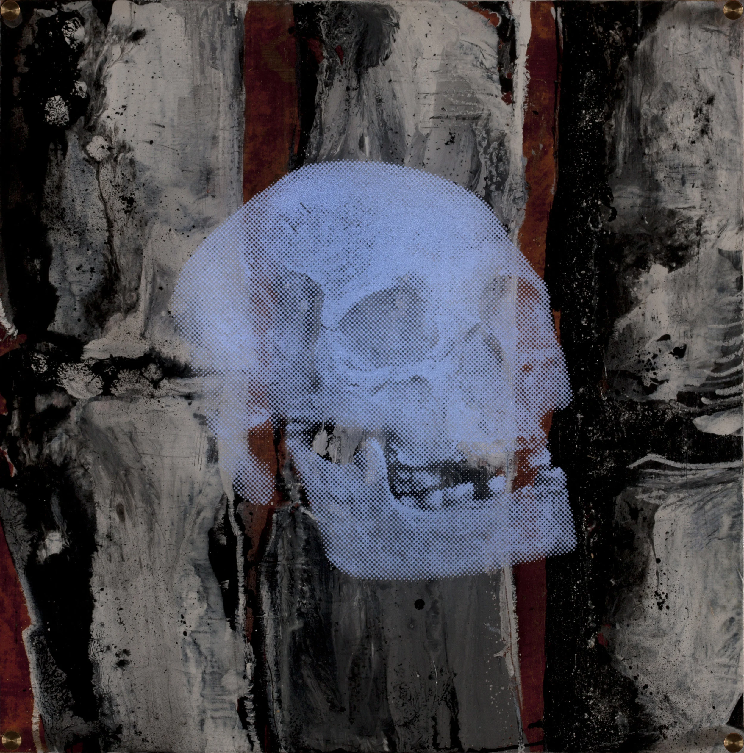 Vision de nuitTechnique mixte : altuglass et bois 40 x 40 cm