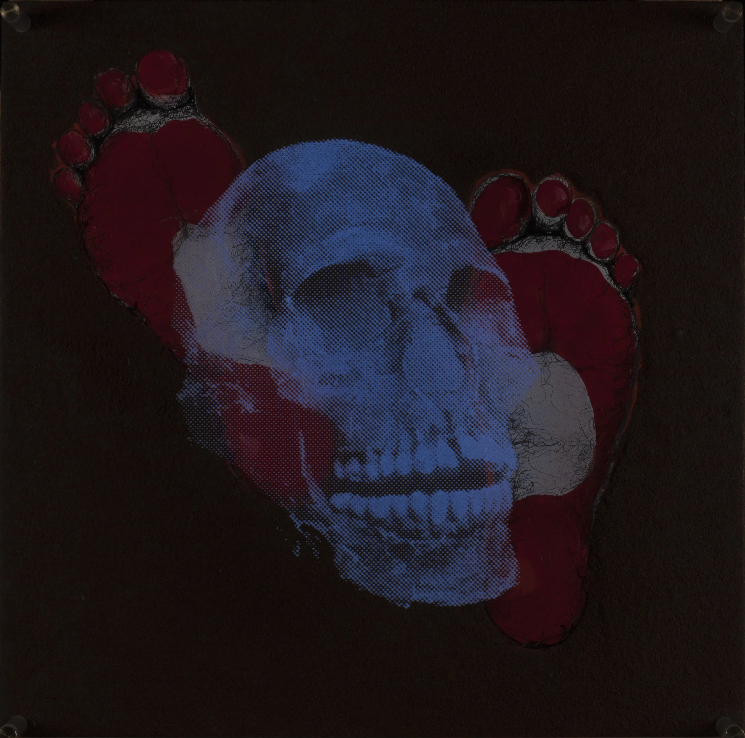 Avance toujours AvanceVision de nuitTechnique mixte : altuglass et bois 40 x 40 cm