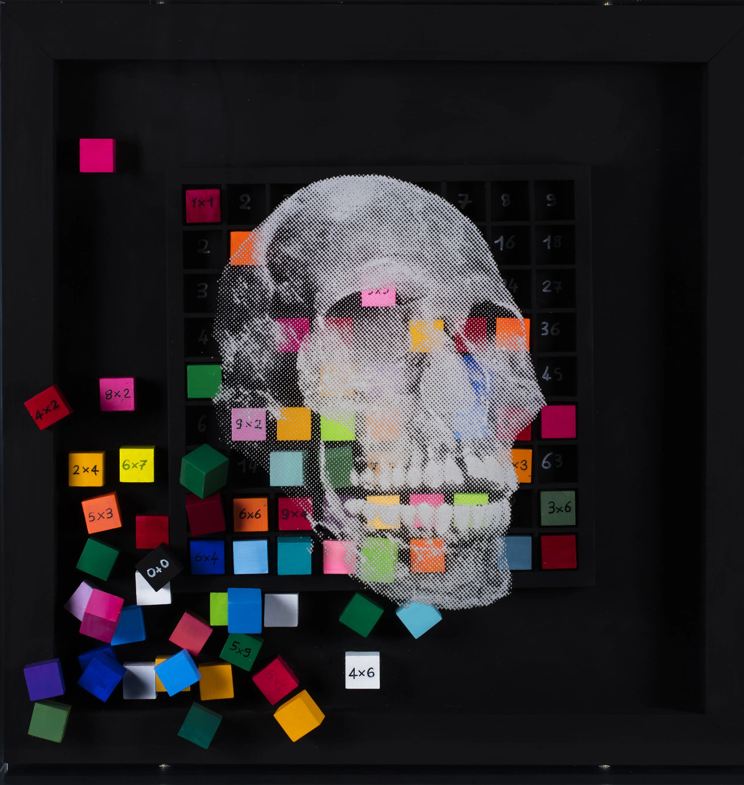 RenversementVision de jourTechnique mixte : altuglass et bois 40 x 40 cm