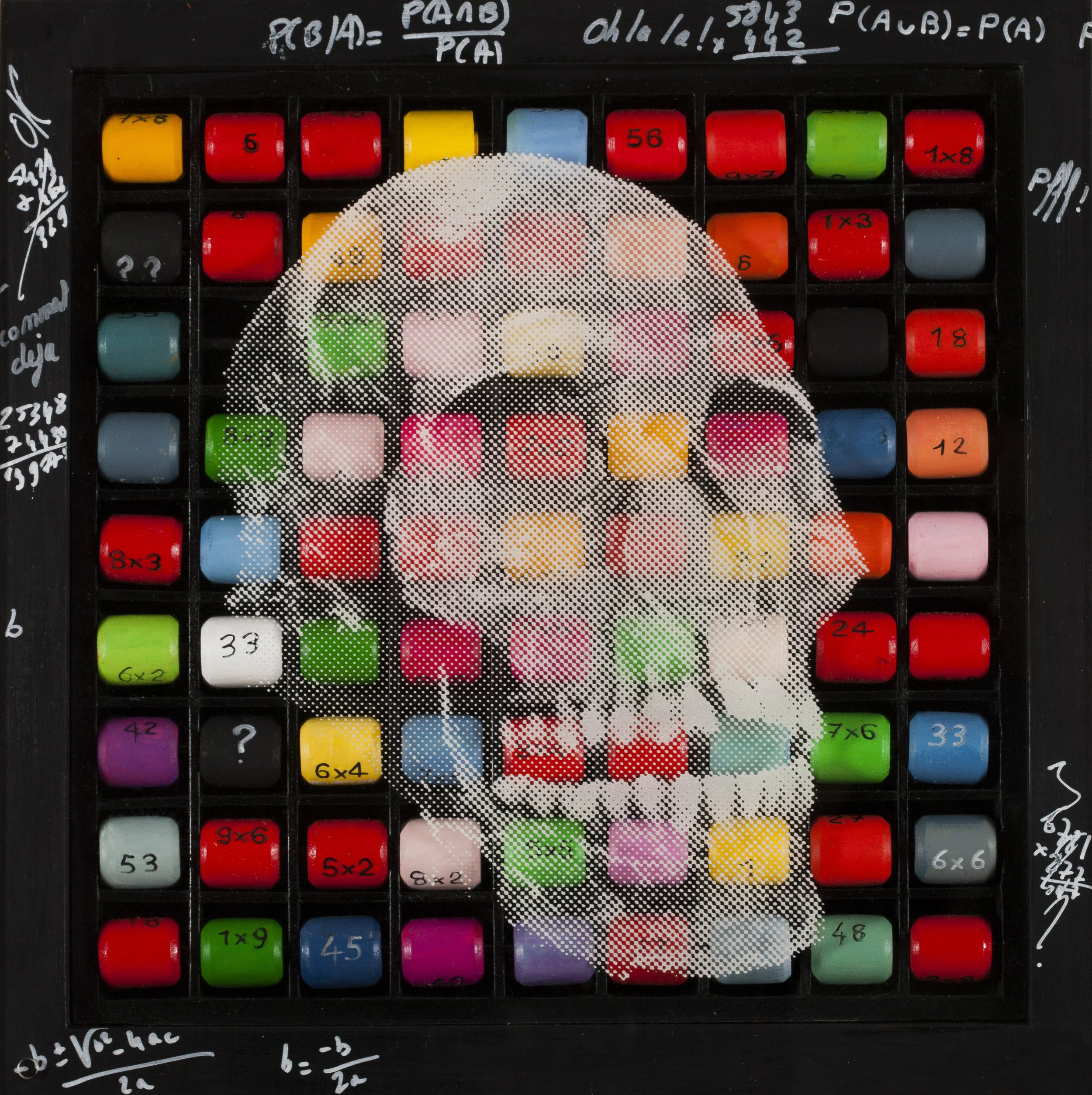 Toujours dans ma tête Vision de jour Technique mixte : altuglass et bois 40 x 40 cm