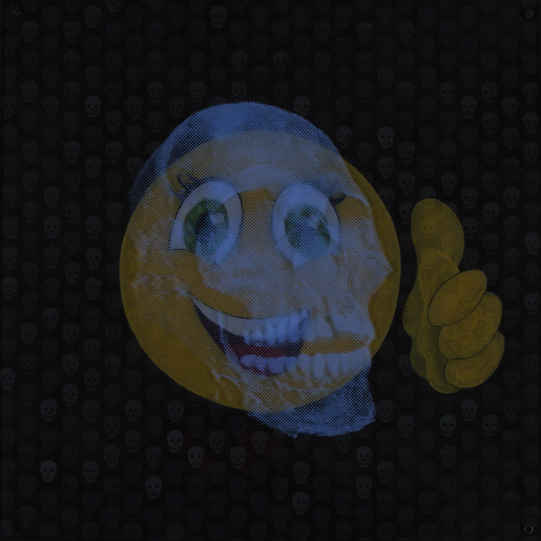 Tout va bienVision de nuitTechnique mixte : altuglass et bois 40 x 40 cm