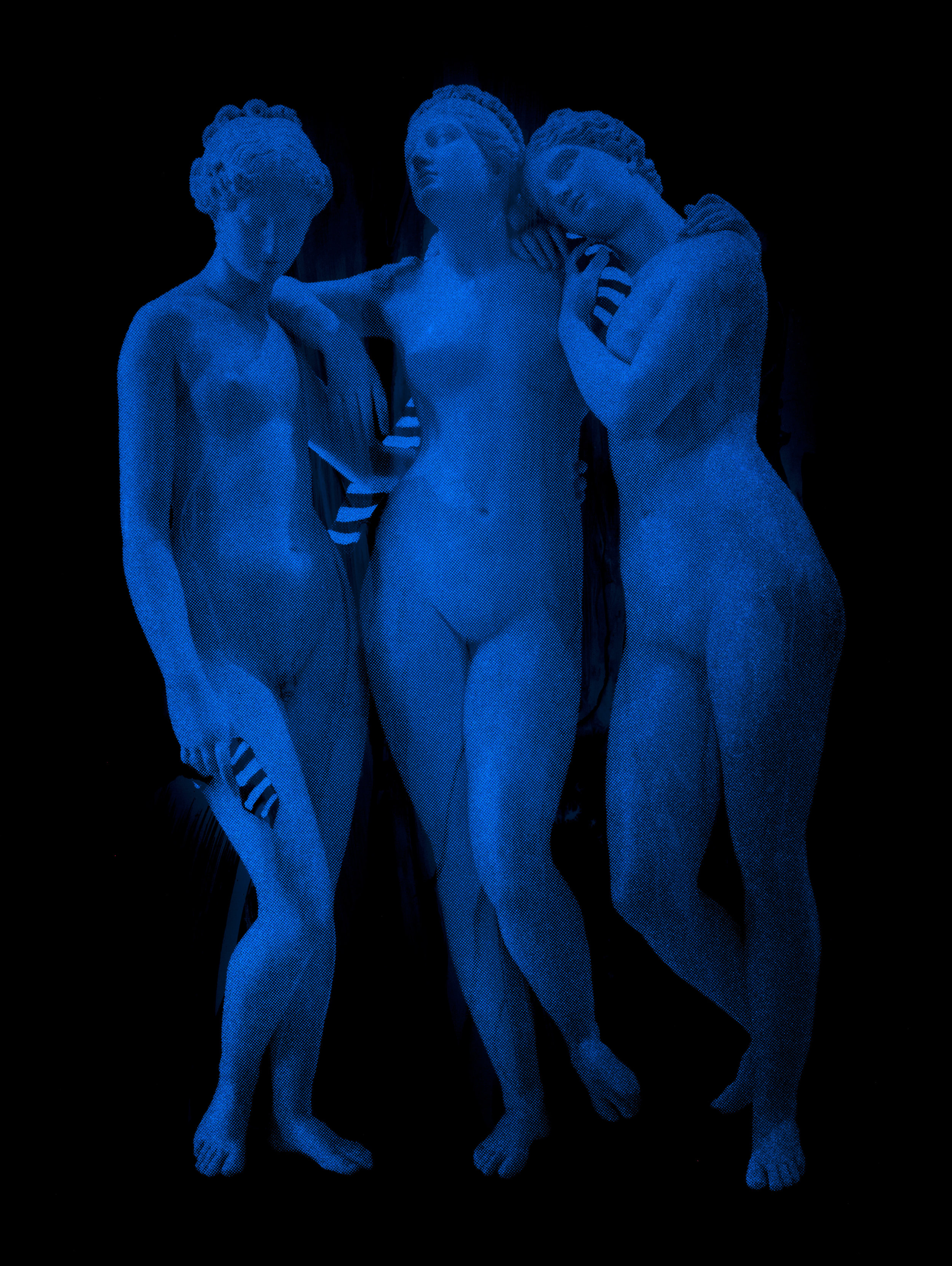 PolaritéVision de nuit100 X 75 cm - boite altuglas et bois