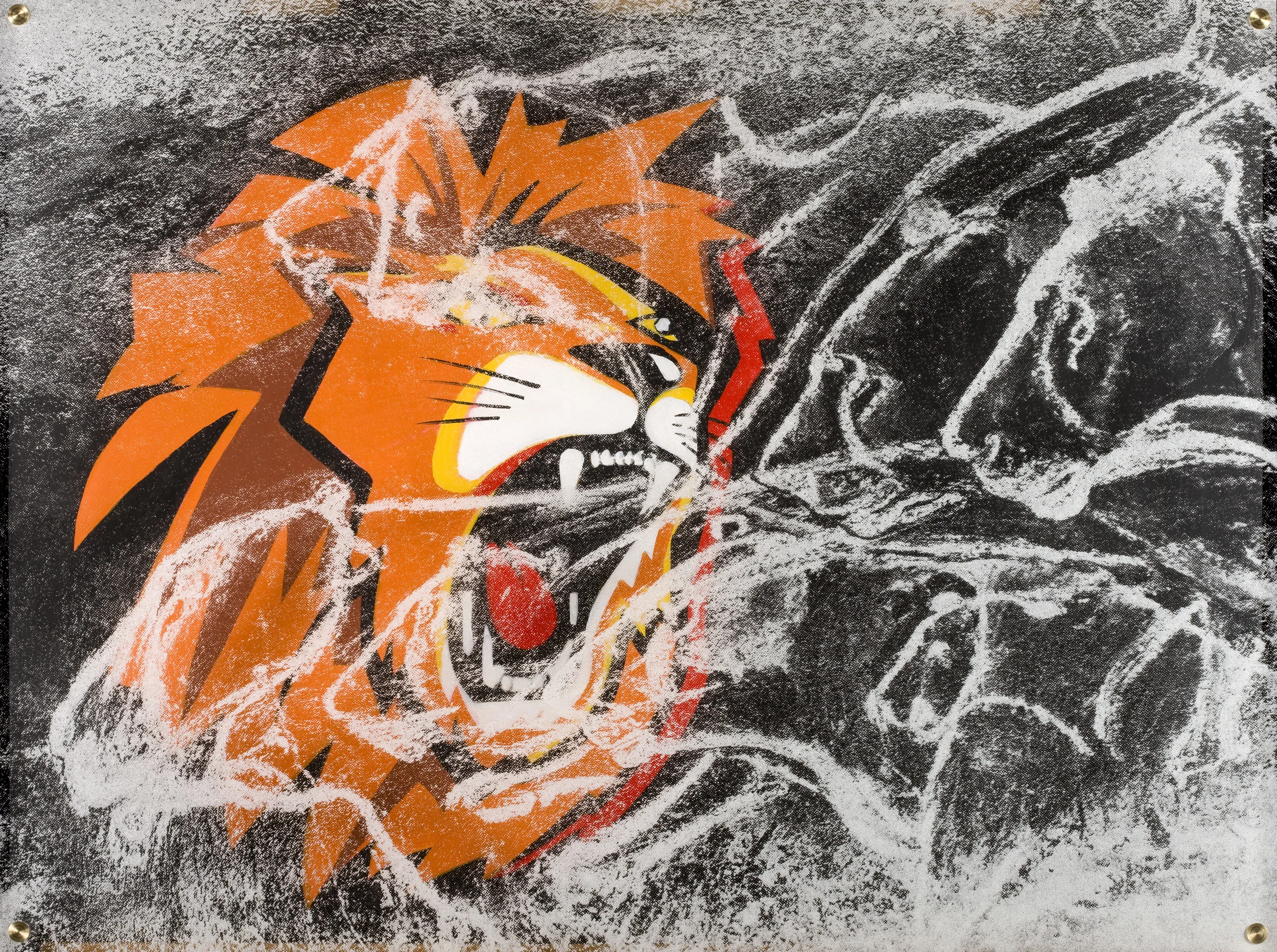 ConfrontationVision de jour45 X 60 cm - boite altuglas et bois