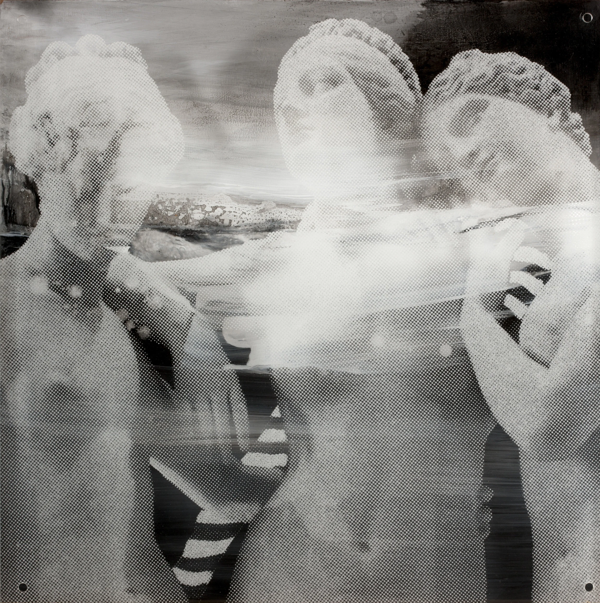 PaysageVision de jour40 X 40 cm - boite altuglas et bois