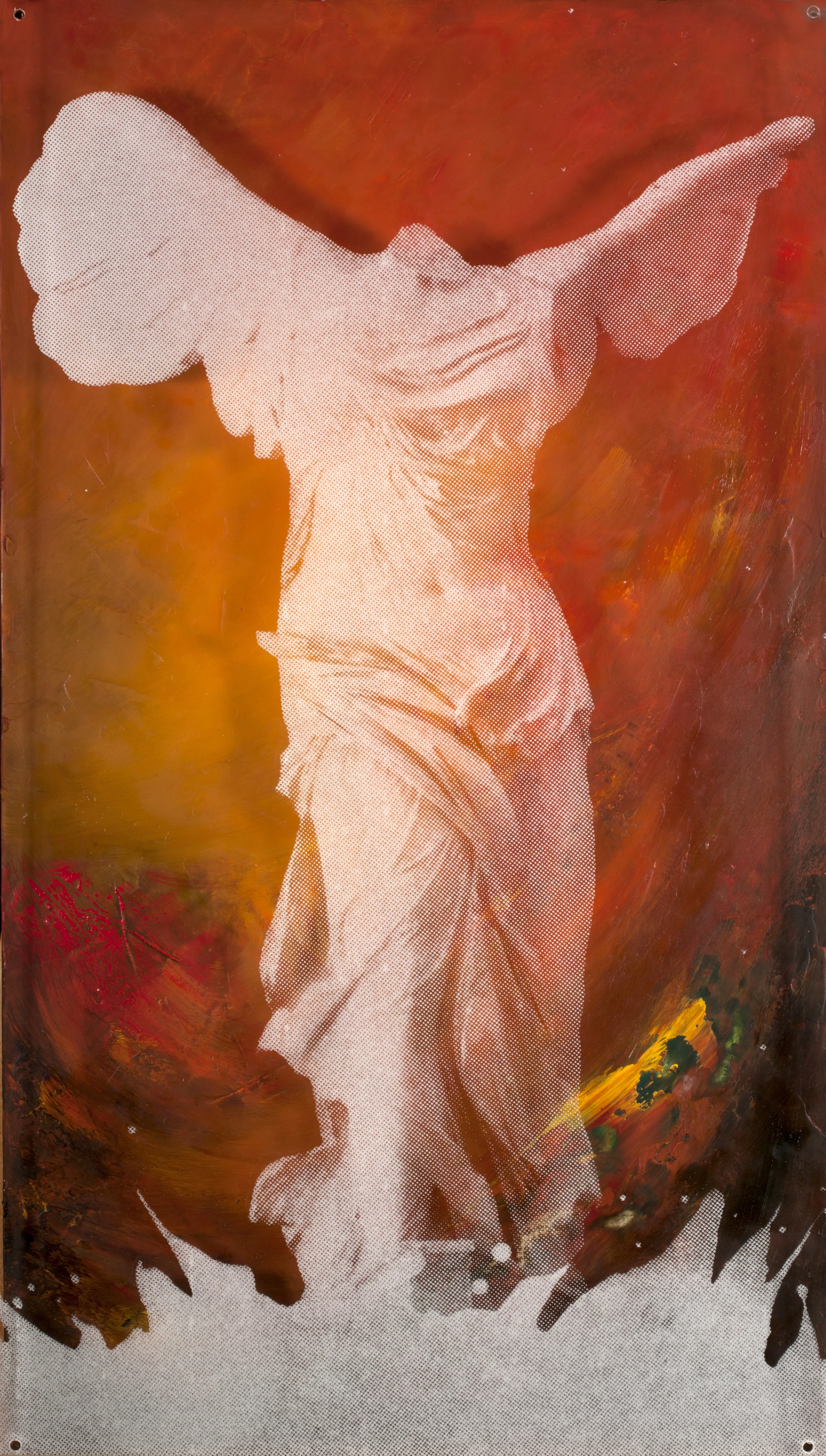 Victoire inconnueVision de jour80 X 45 cm - boite altuglas et bois