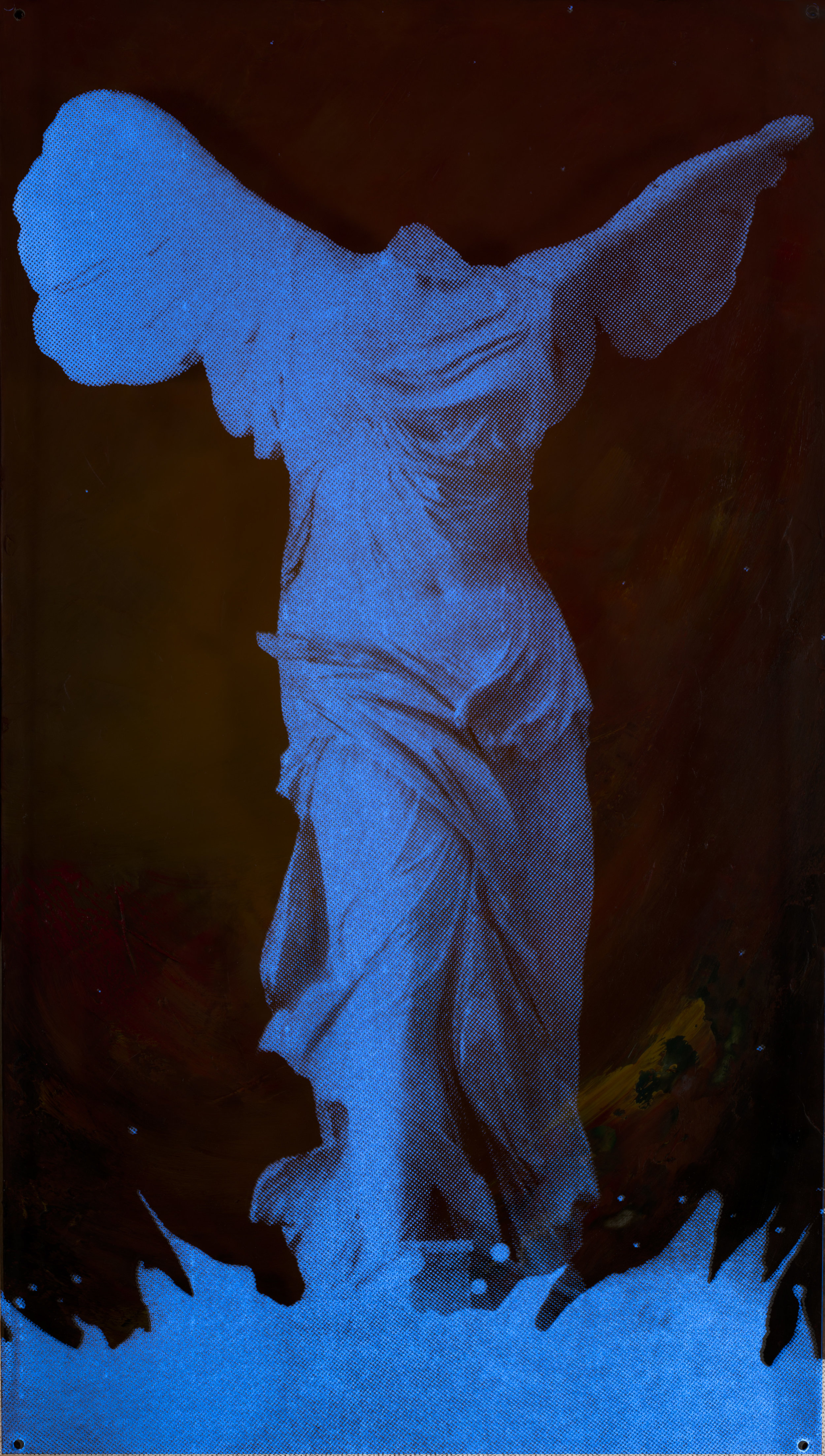 Victoire inconnueVision de nuit80 X 45 cm - boite altuglas et bois