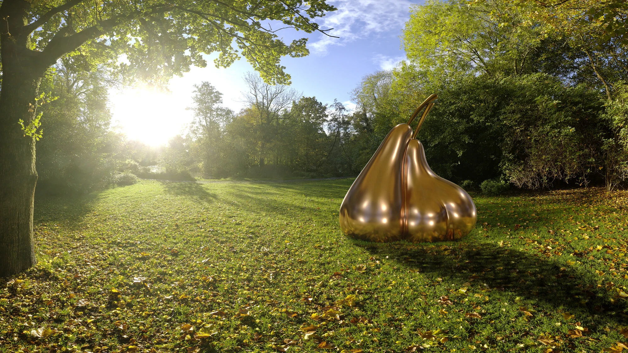 Rendez Vous - Sculpture en bronze - Vue de dos